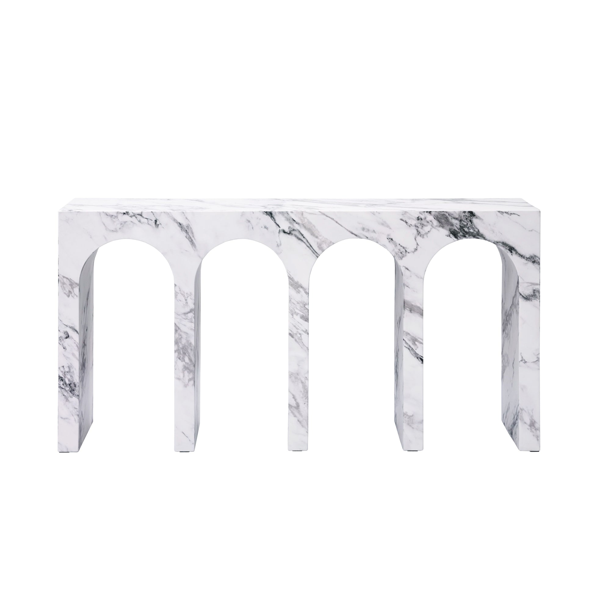 Fritzy Engineered Stone Console Table