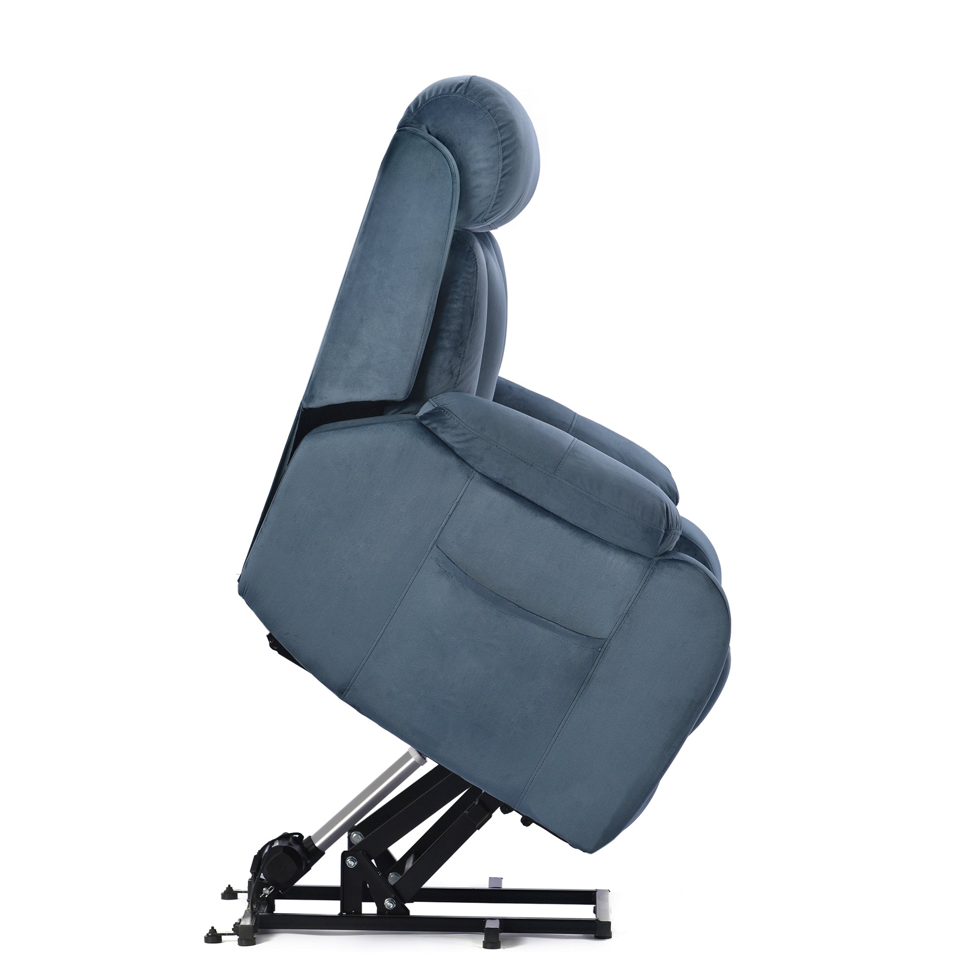 Fiala Power Lift Recliner with USB, Blue