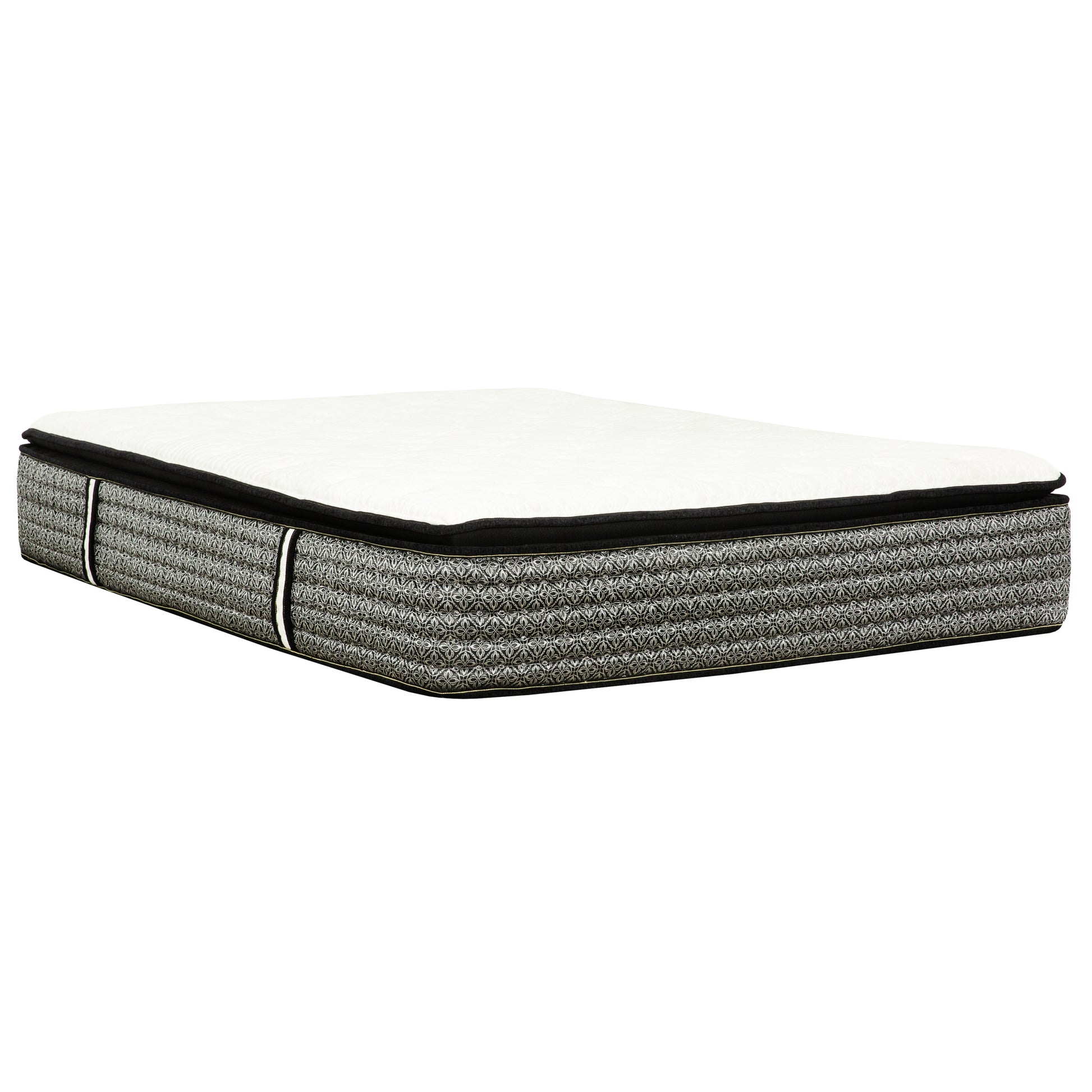 Premium 14 in. Pocket Coil Hybrid Mattress, Queen, Plush Gel Memory Foam Mattress, White/Gray