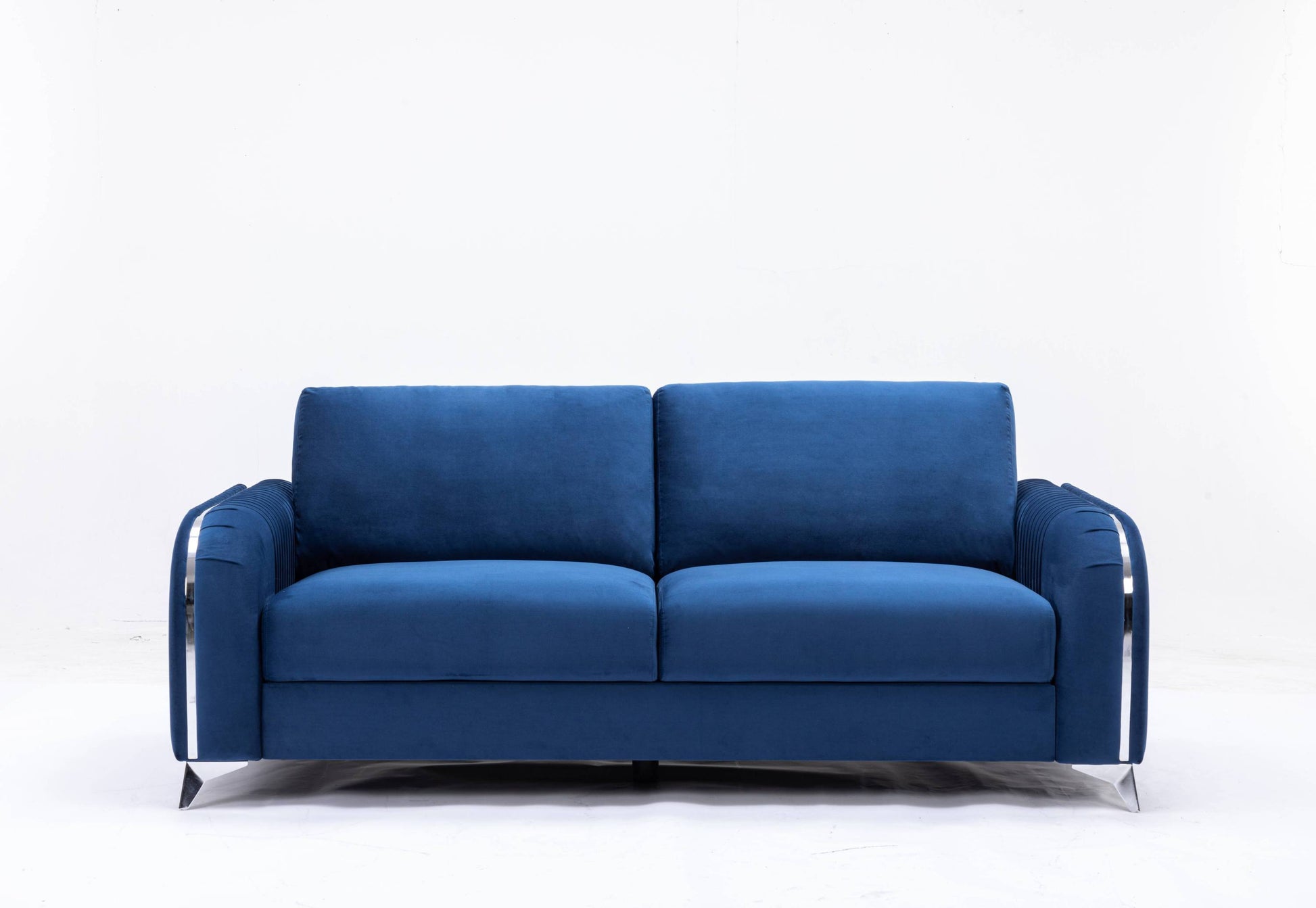 Wenona Blue Velvet Living Room Collection