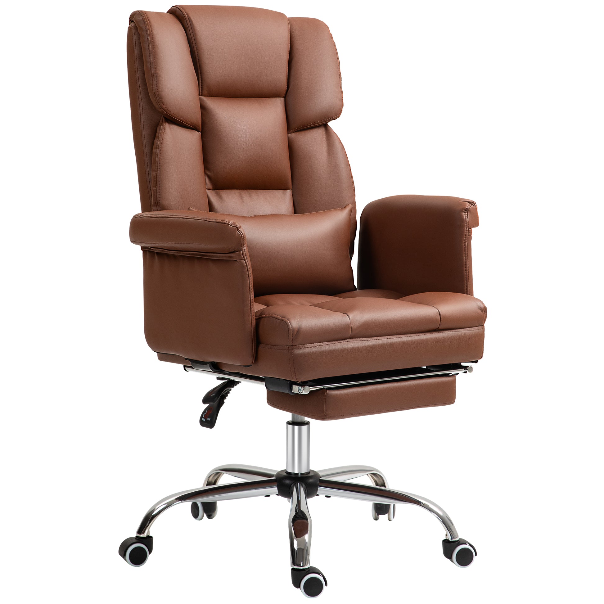 Amara PU Leather Executive Office Chair, Brown