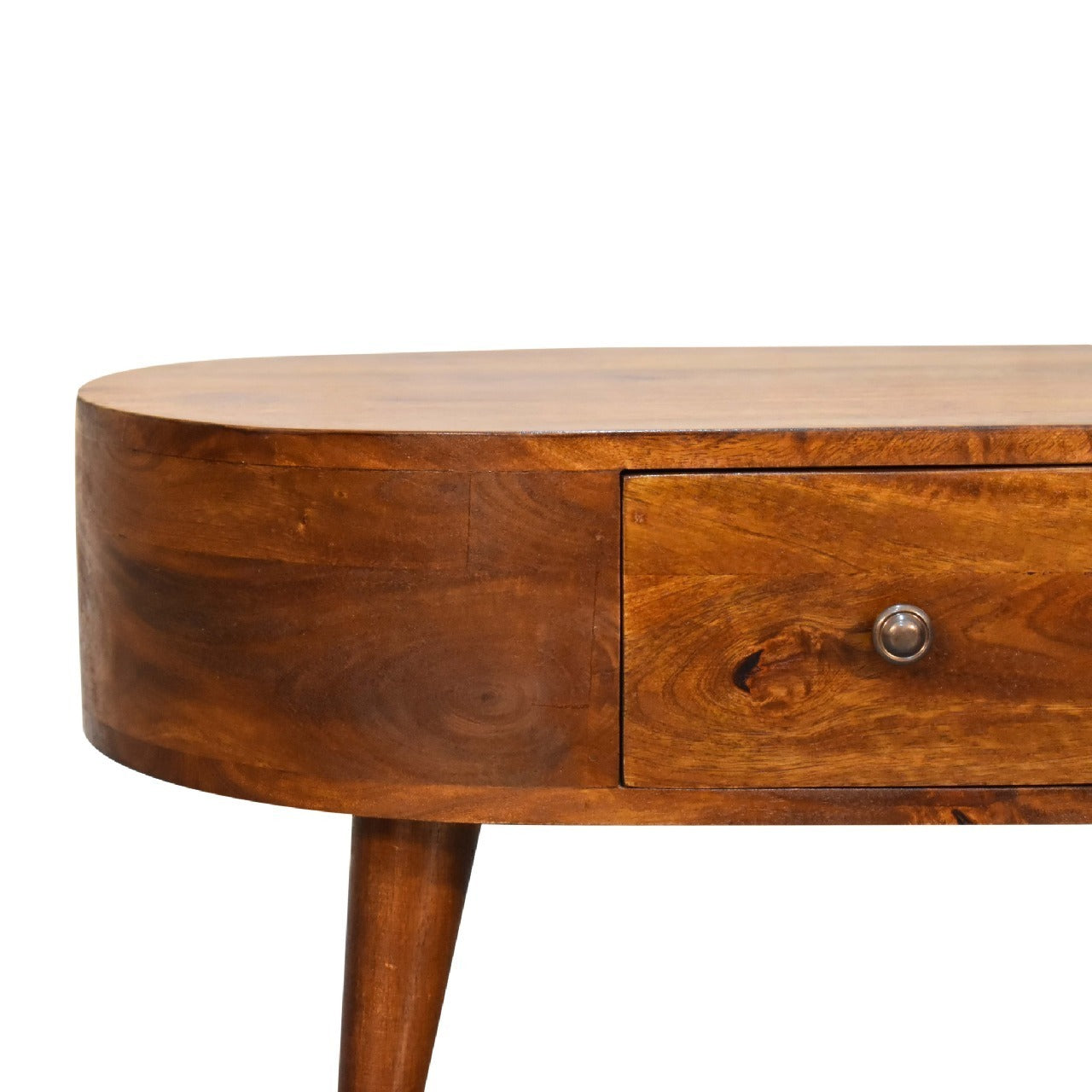 Rita Mini Chestnut Rounded Coffee Table