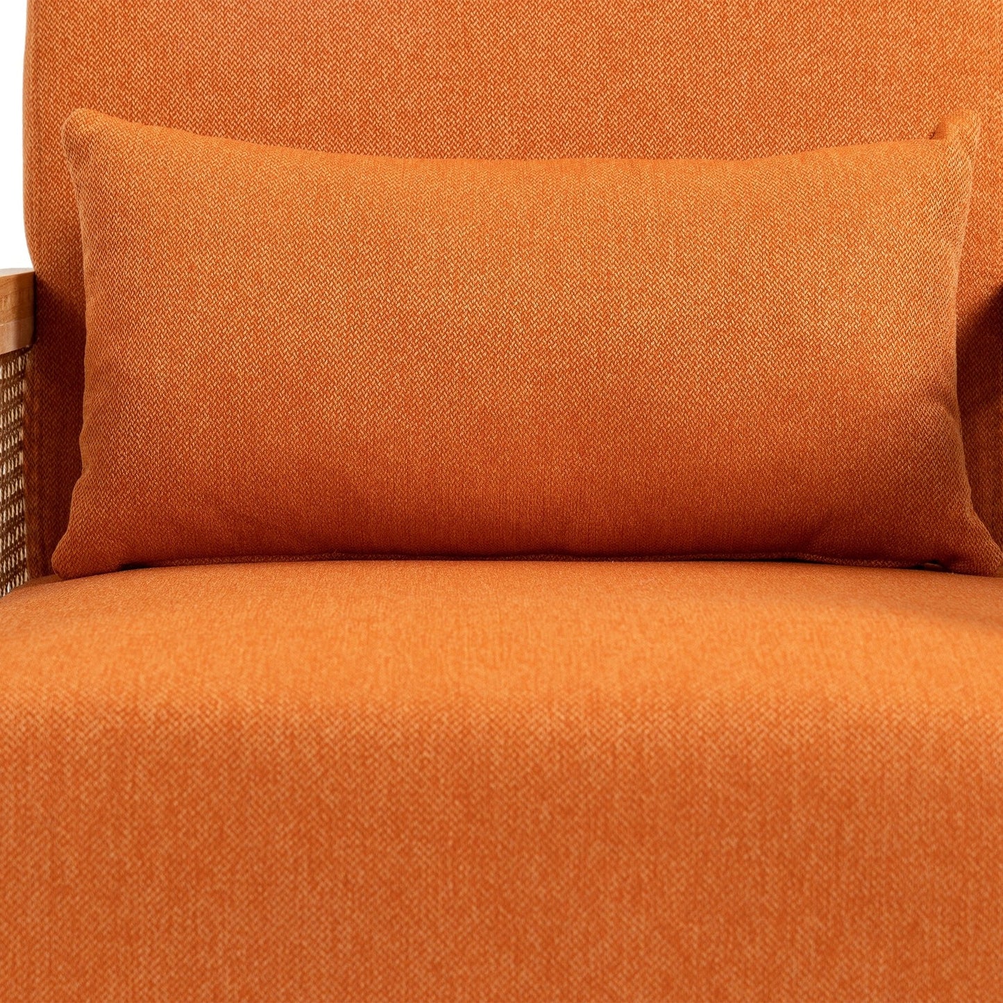 Coolmore Chic Relaxation 360° Orange Swivel Club Chair for Living Room & Bedroom