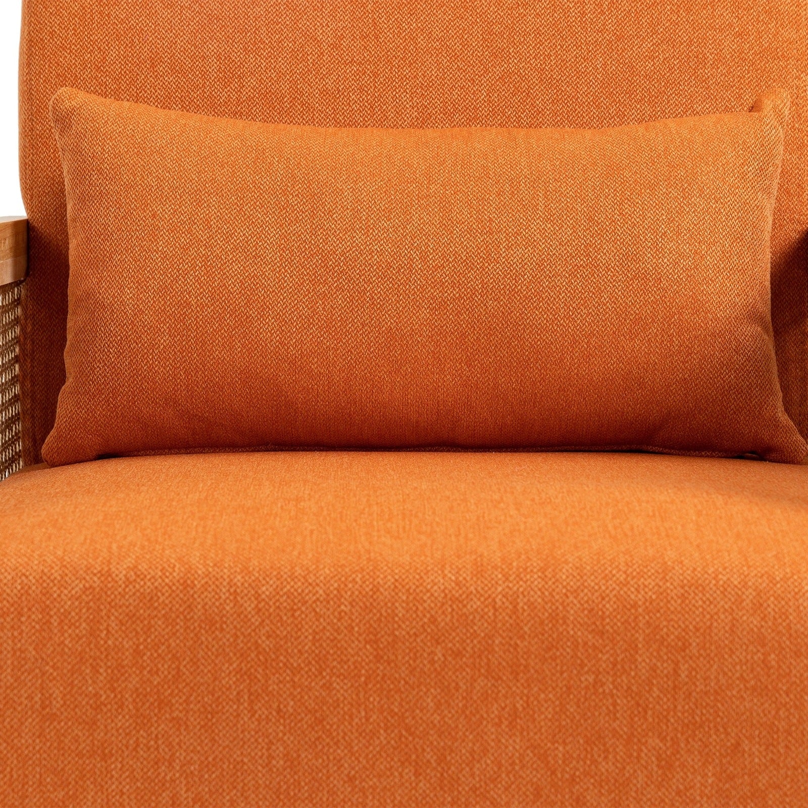 Coolmore Chic Relaxation 360° Orange Swivel Club Chair for Living Room & Bedroom