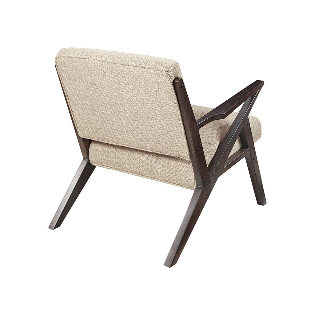 Mabel Mid-Century Modern Lounge Chair, Tan