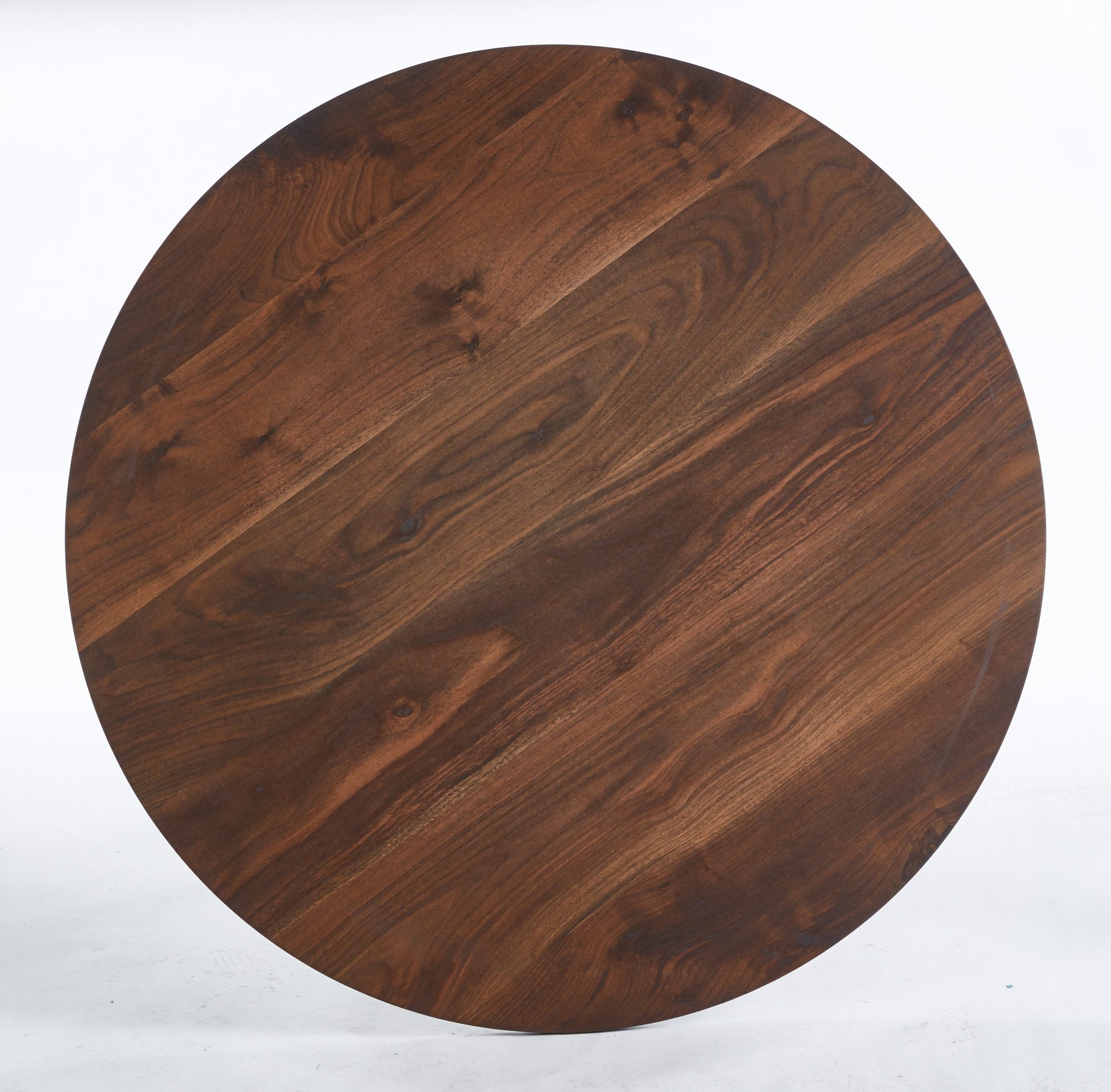 Keturah 47.2" Round Mid-Century Modern Dining Table, Brown