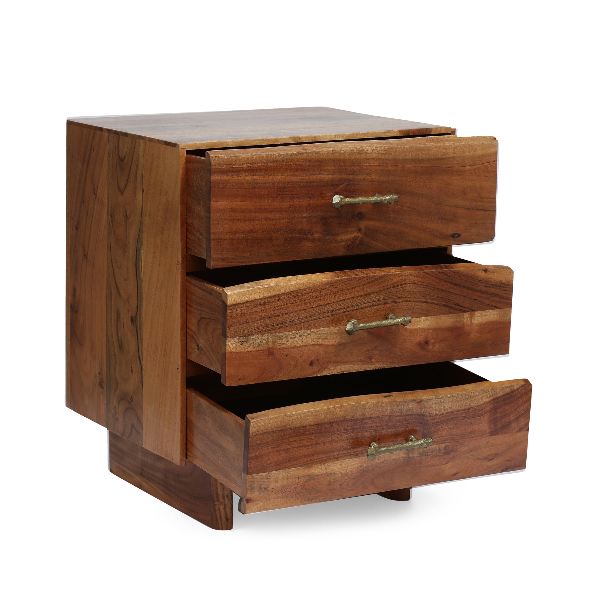 Wilma 3-Drawer BOHO Nightstand