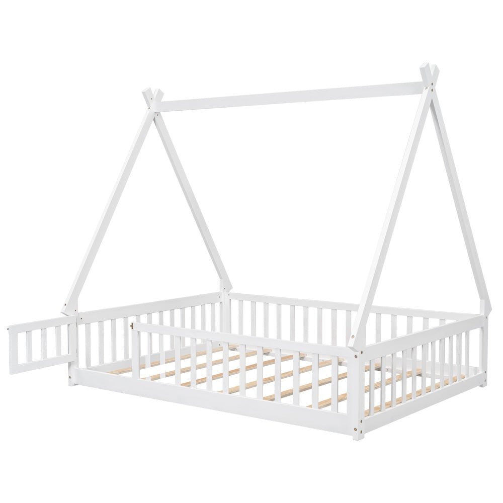 Abby Full Size Tent Shaped Bed with Rails