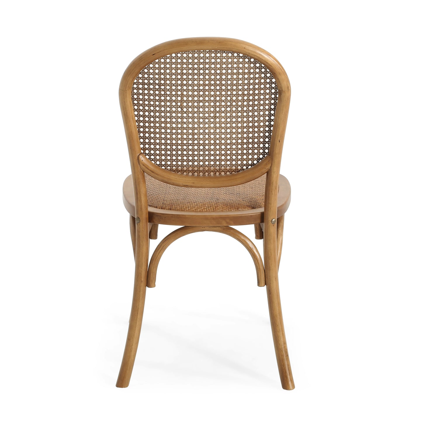 Lorna Rattan Side Chairs with Rattan Backs Set of 2 Light Brown