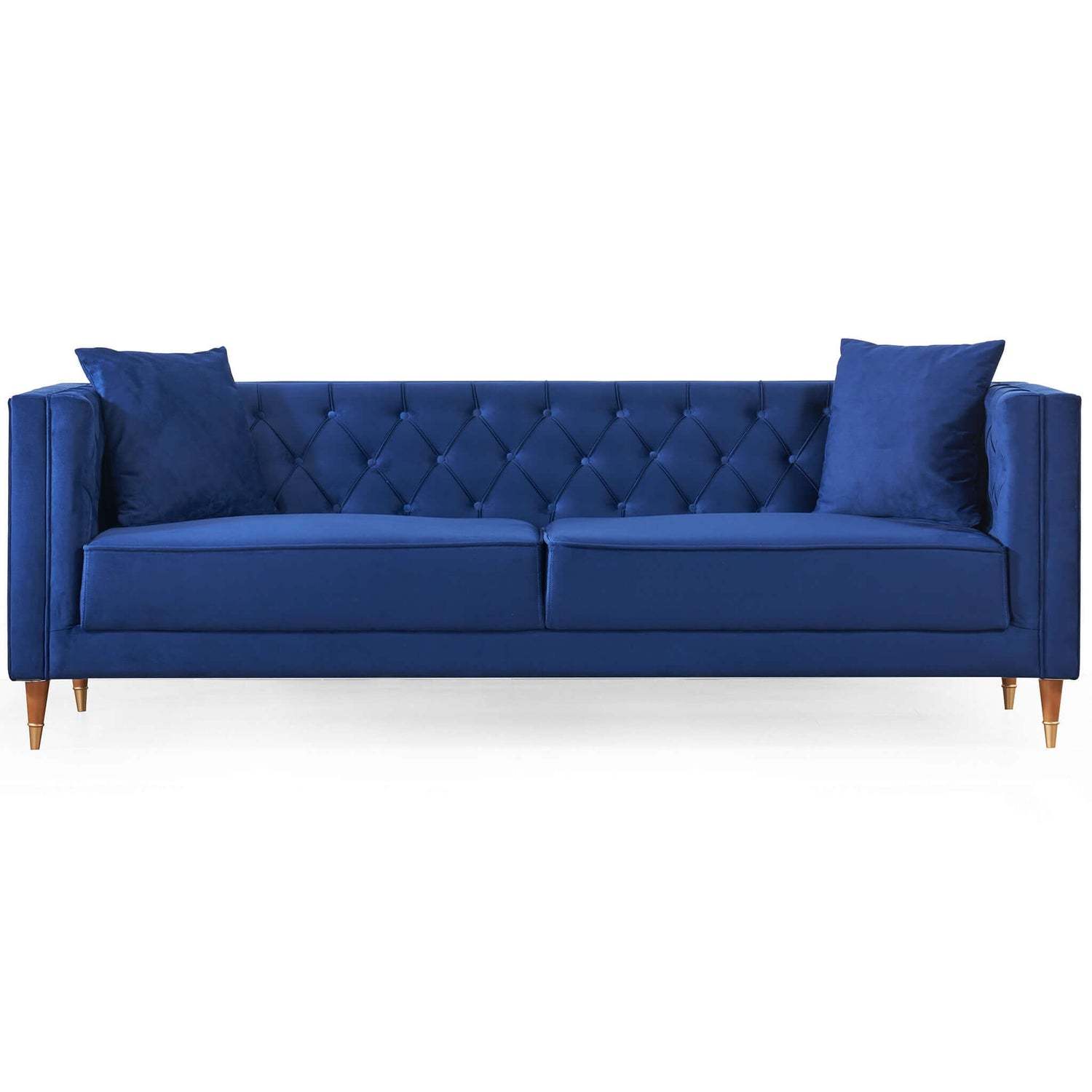 Autumn Modern Blue Velvet Sofa