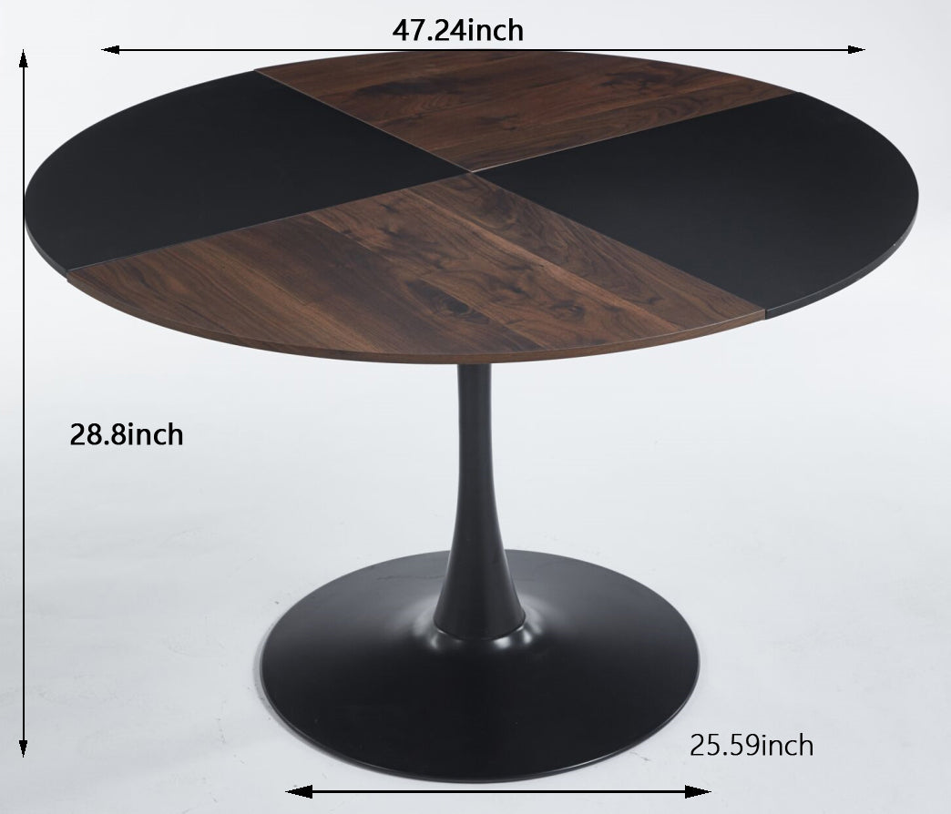 Minerva 47.2" Mid-Century Modern Tulip Table