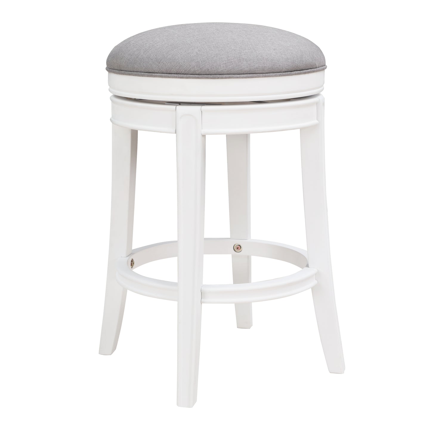 Lily White Swivel Counter Stool