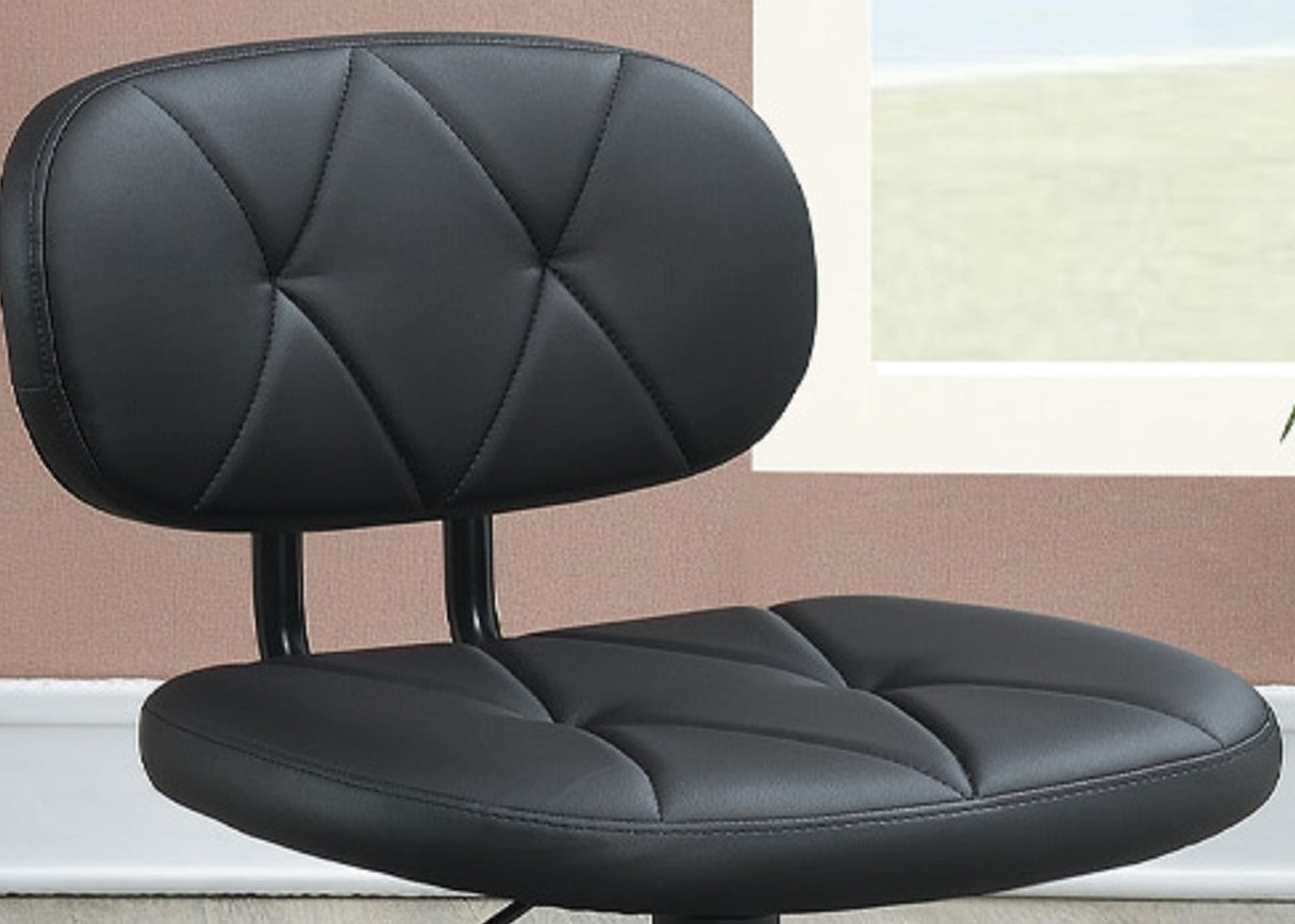 Modern PU Leather Office Chair, Black