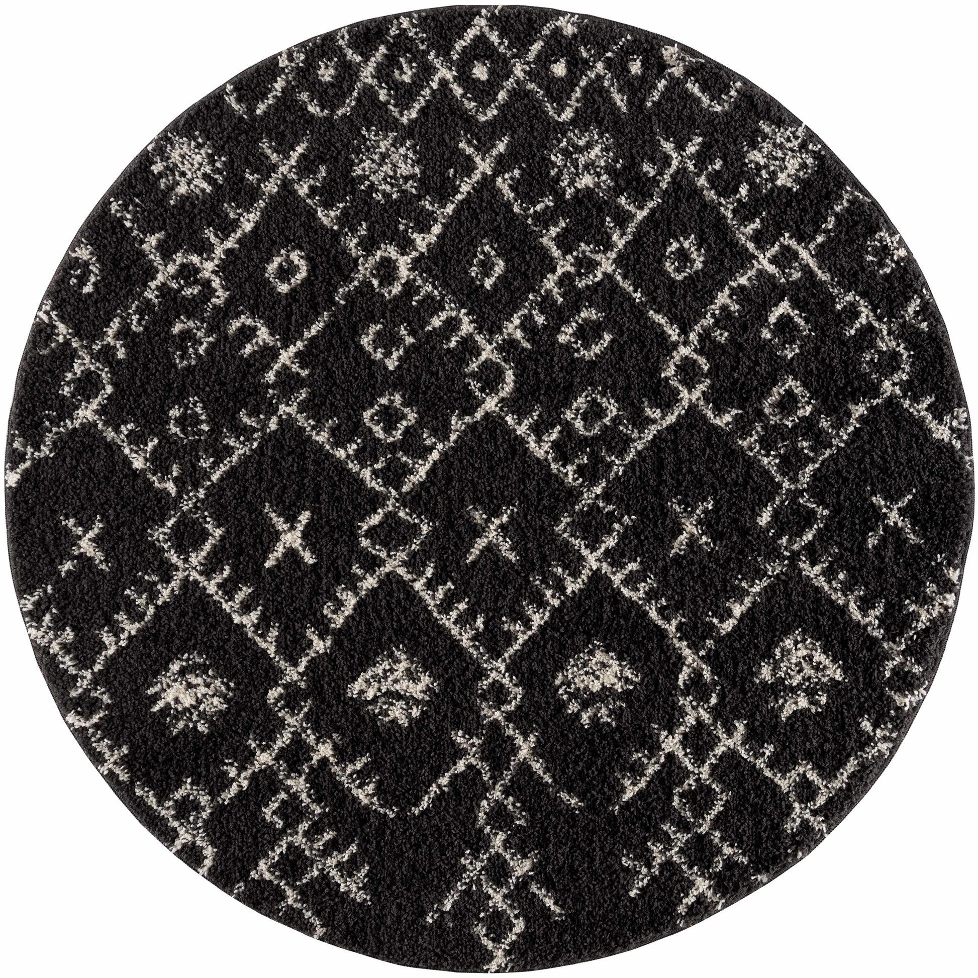 Black Godalming Shag Rug - Clearance