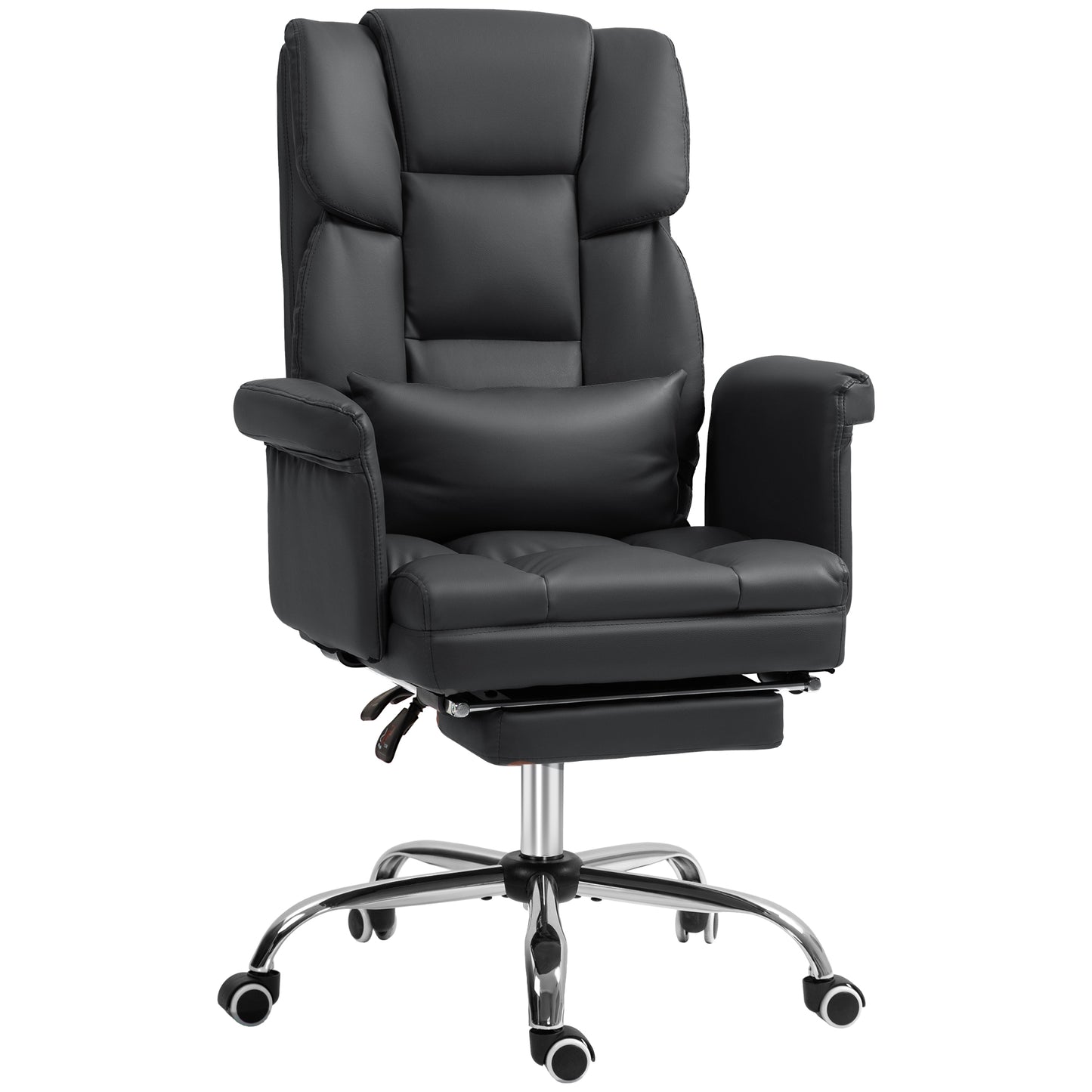 Amara PU Leather Executive Office Chair, Black