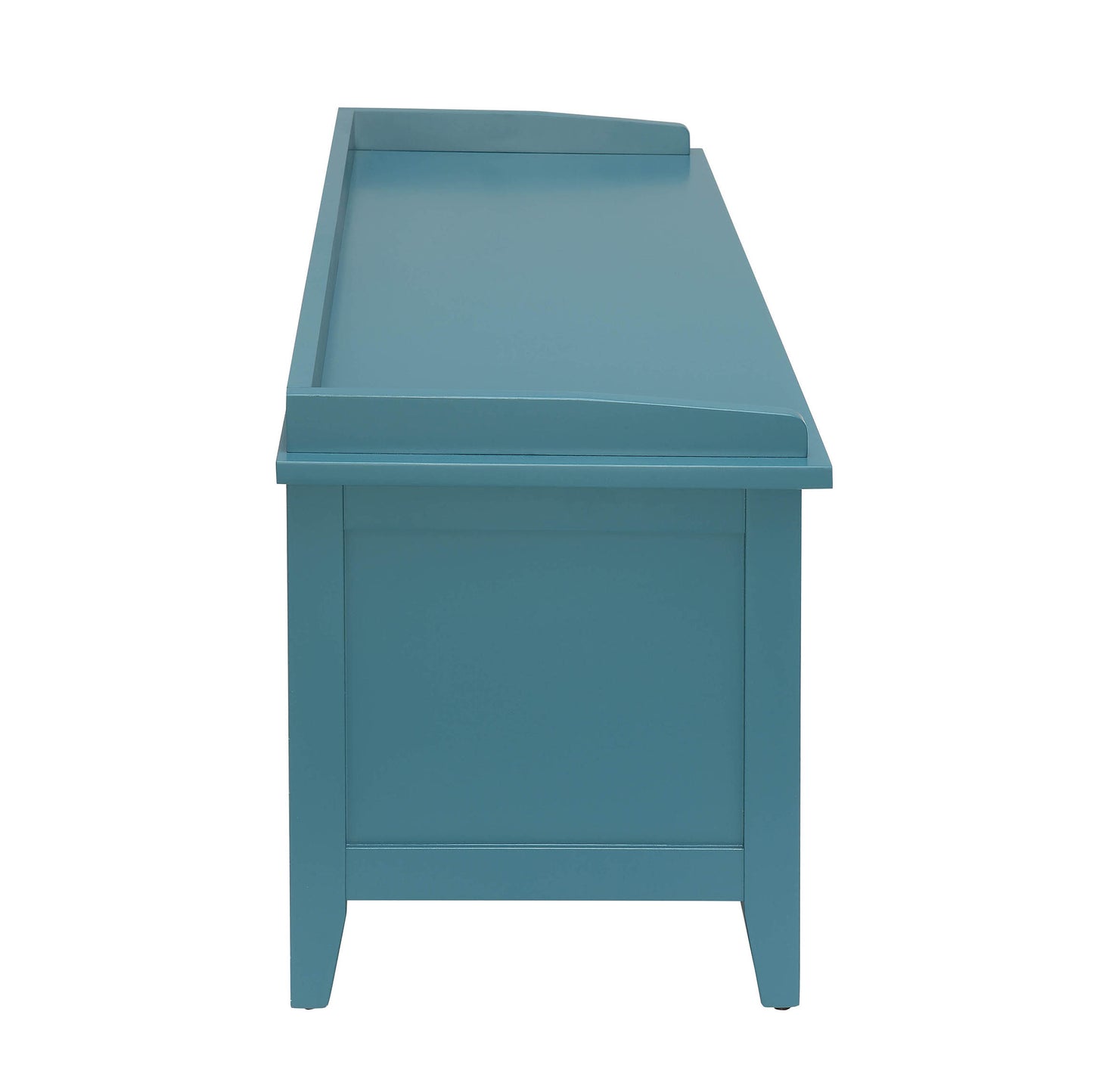 Beige and Teal Bench with 3-Drawer