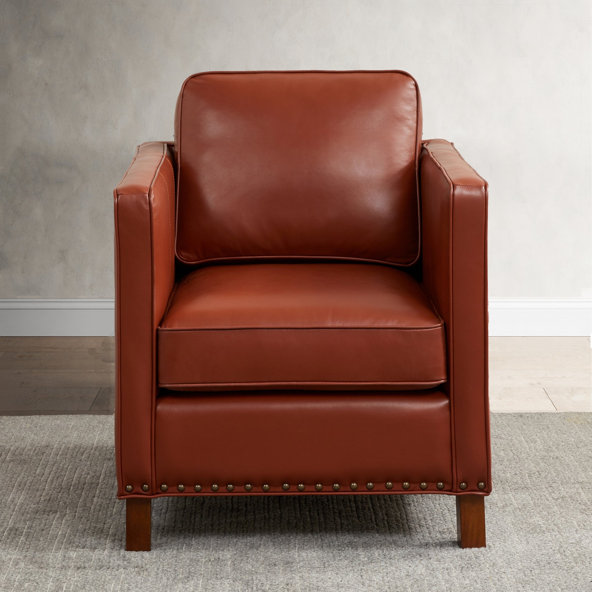 Elizabeth Top Grain Leather Arm Chair