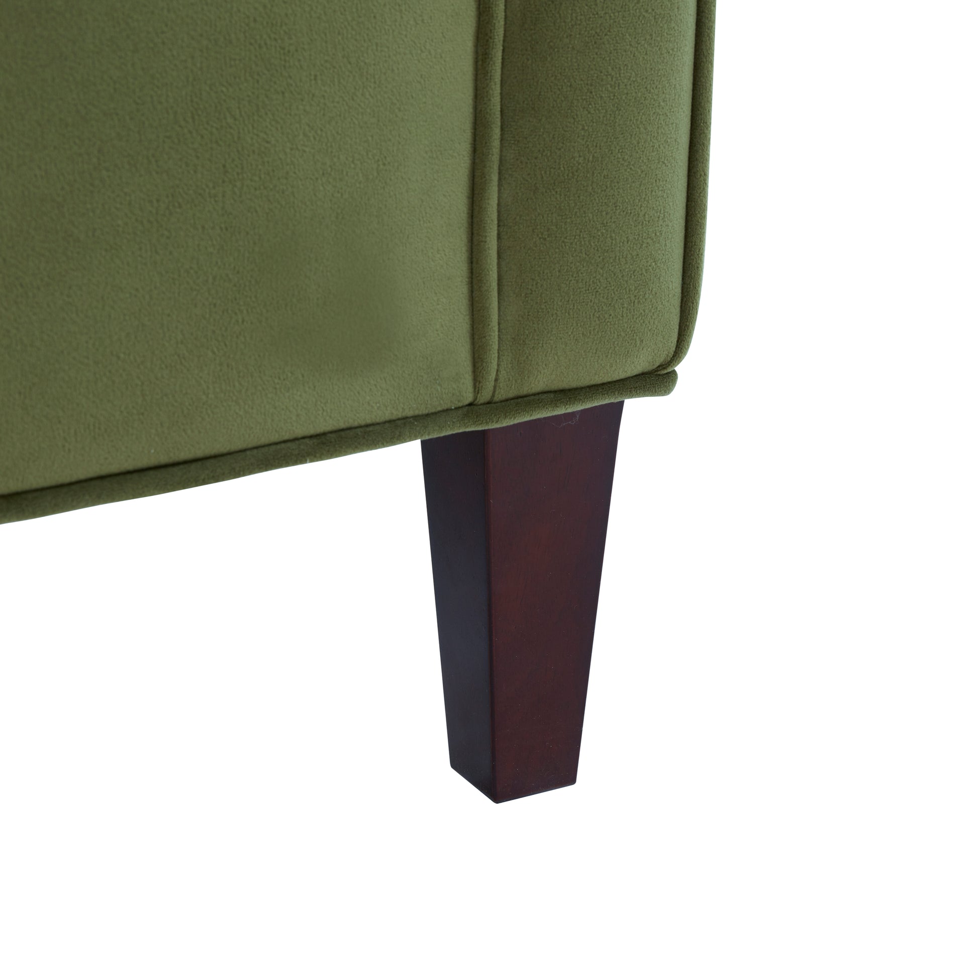 Alina Green Velvet Accent Arm Chair