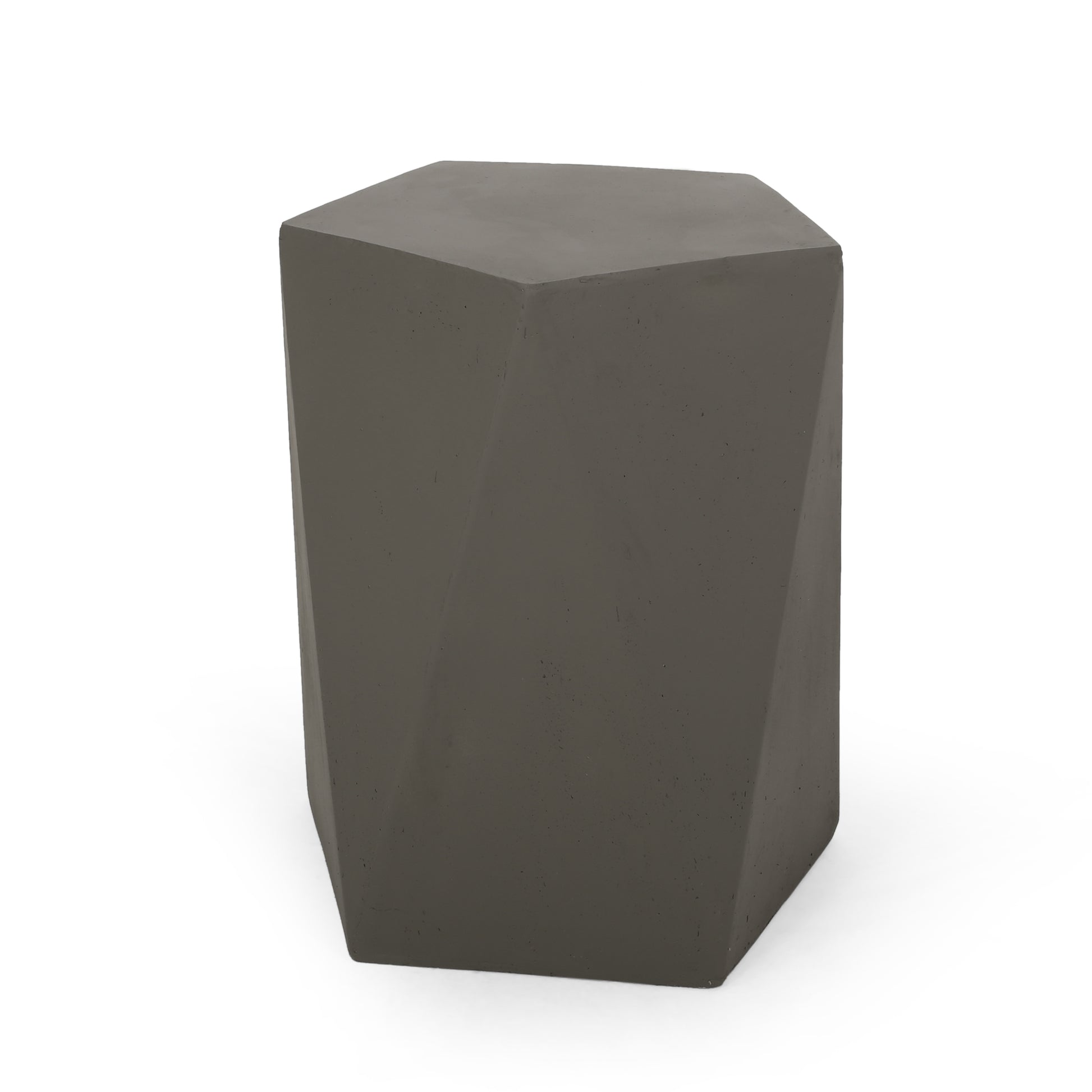 Apollo Modern Concrete Side Table, Gray