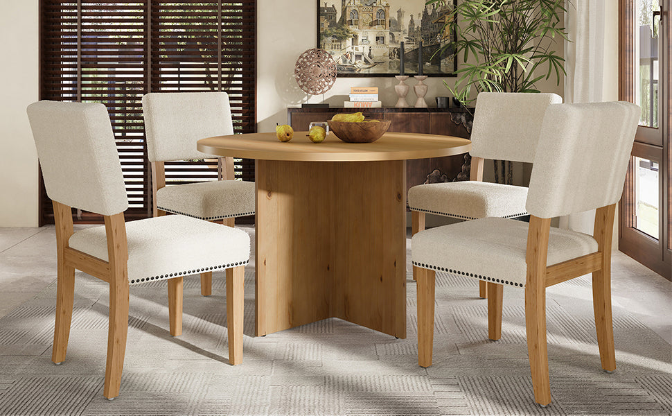 Lexington 5-Piece Modern Dining Set, Natural