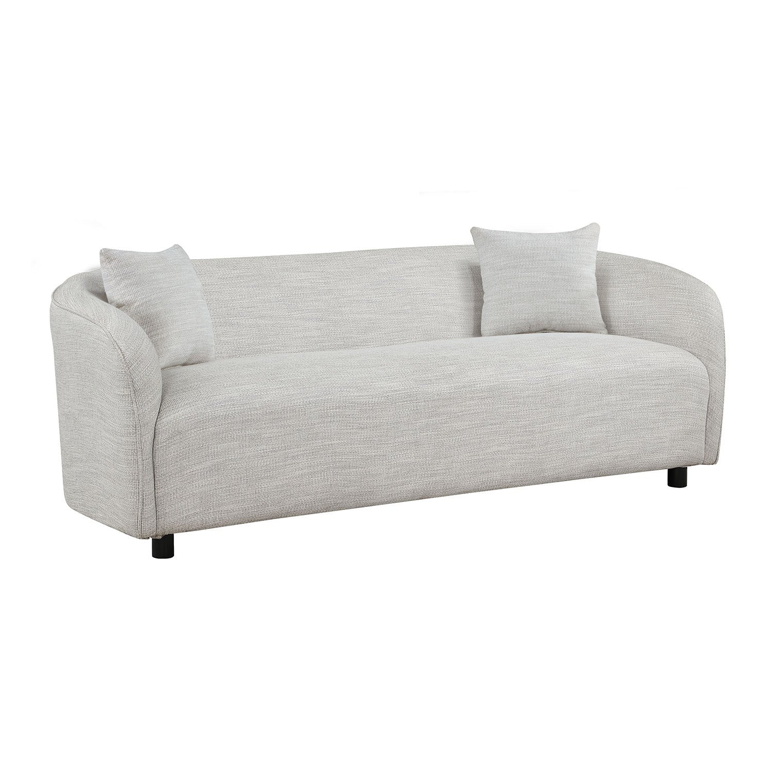 Zenobia Modern Boucle Upholstered Sofa, Gray