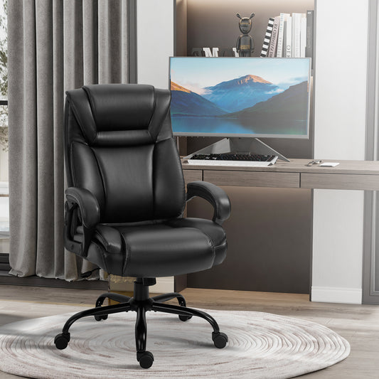 Big and Tall 400lbs Executive Office Chair with Wide Seat, Black