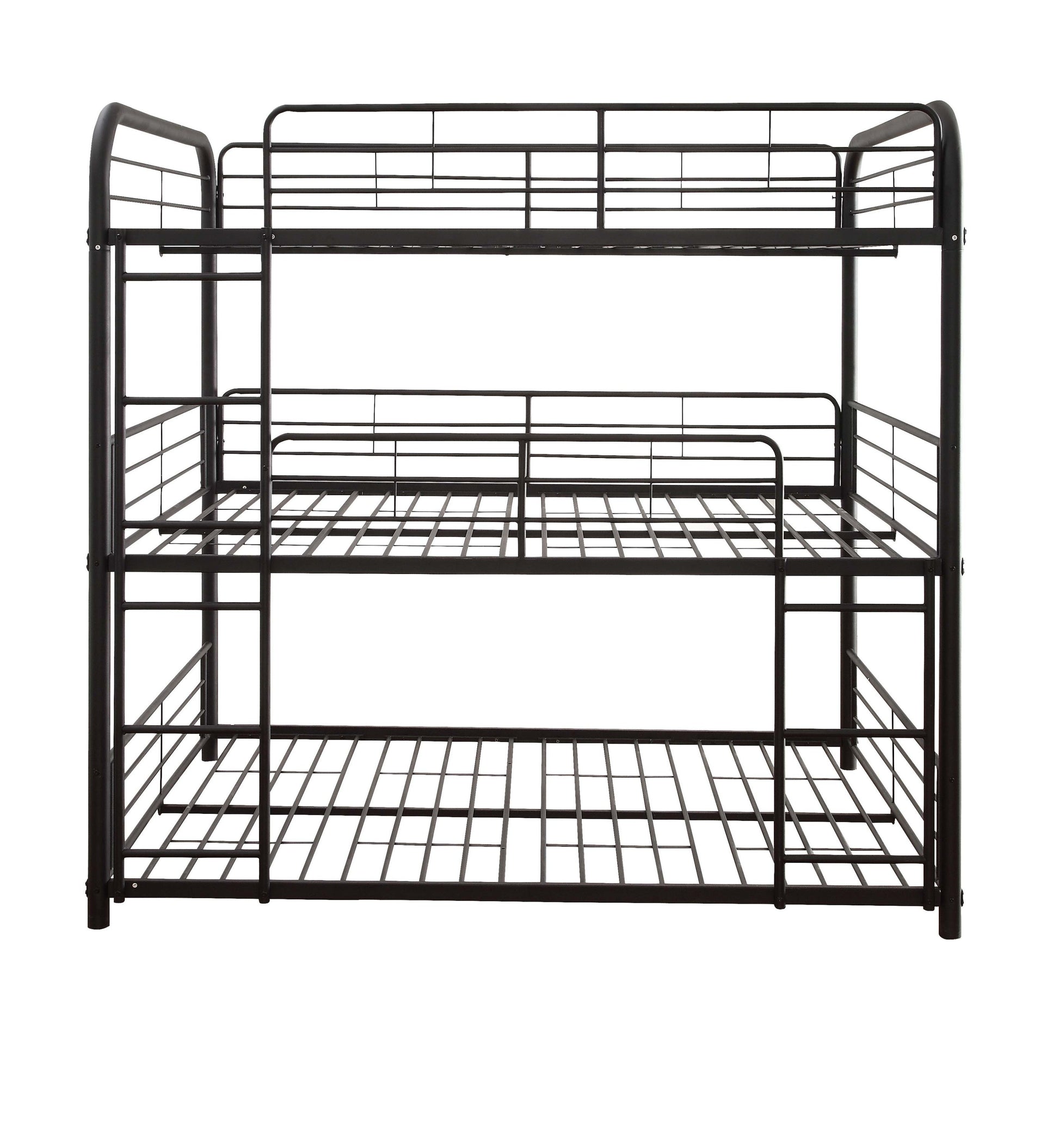 Cairo Sandy Black Finish Triple Full Bunk Bed