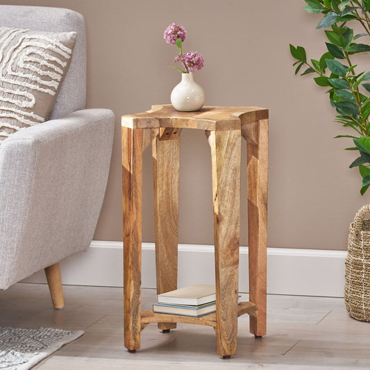 Vera BOHO Solid Wood Side Table