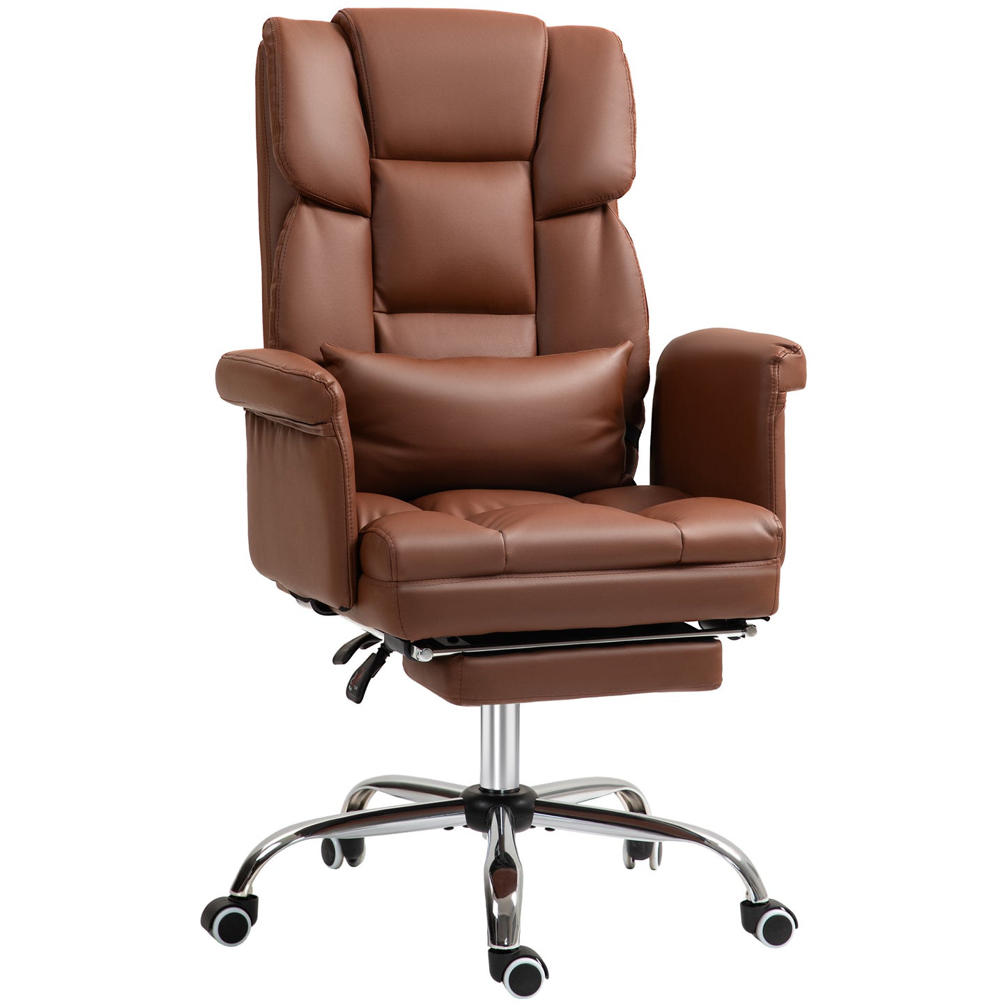 Amara PU Leather Executive Office Chair, Brown