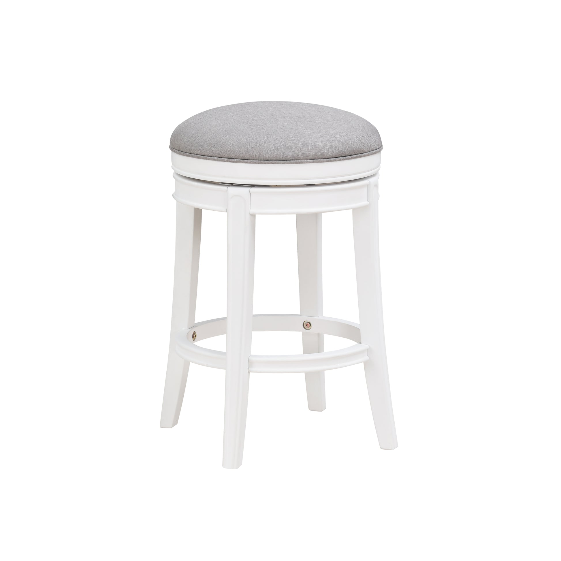 Lily White Swivel Counter Stool