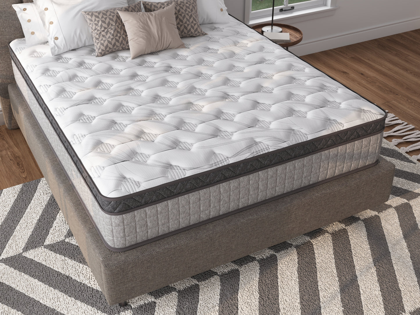 Parker 10" Diamond Innerspring Hybrid and Cooling Gel Memory Foam Mattress, Full