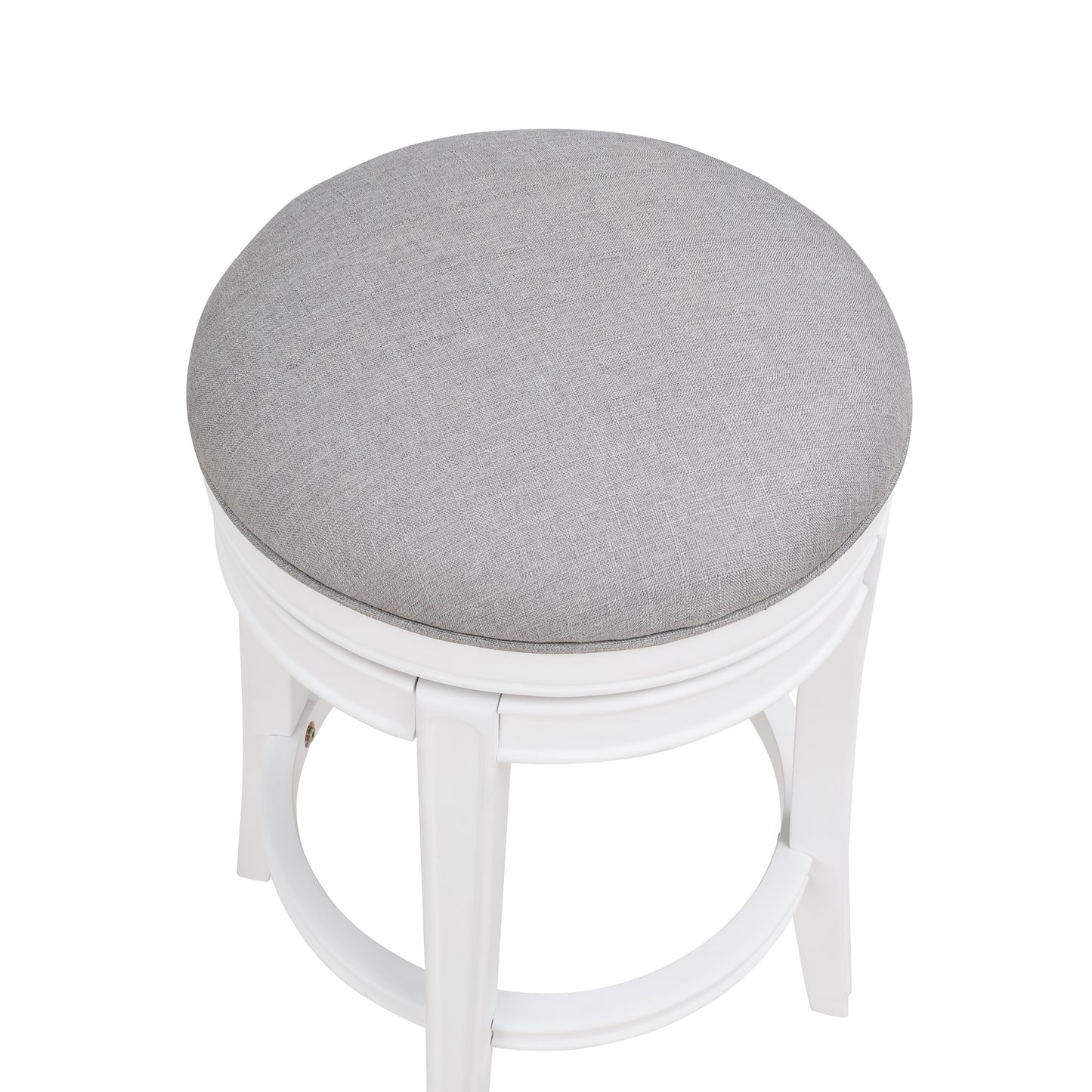 Lily White Swivel Counter Stool