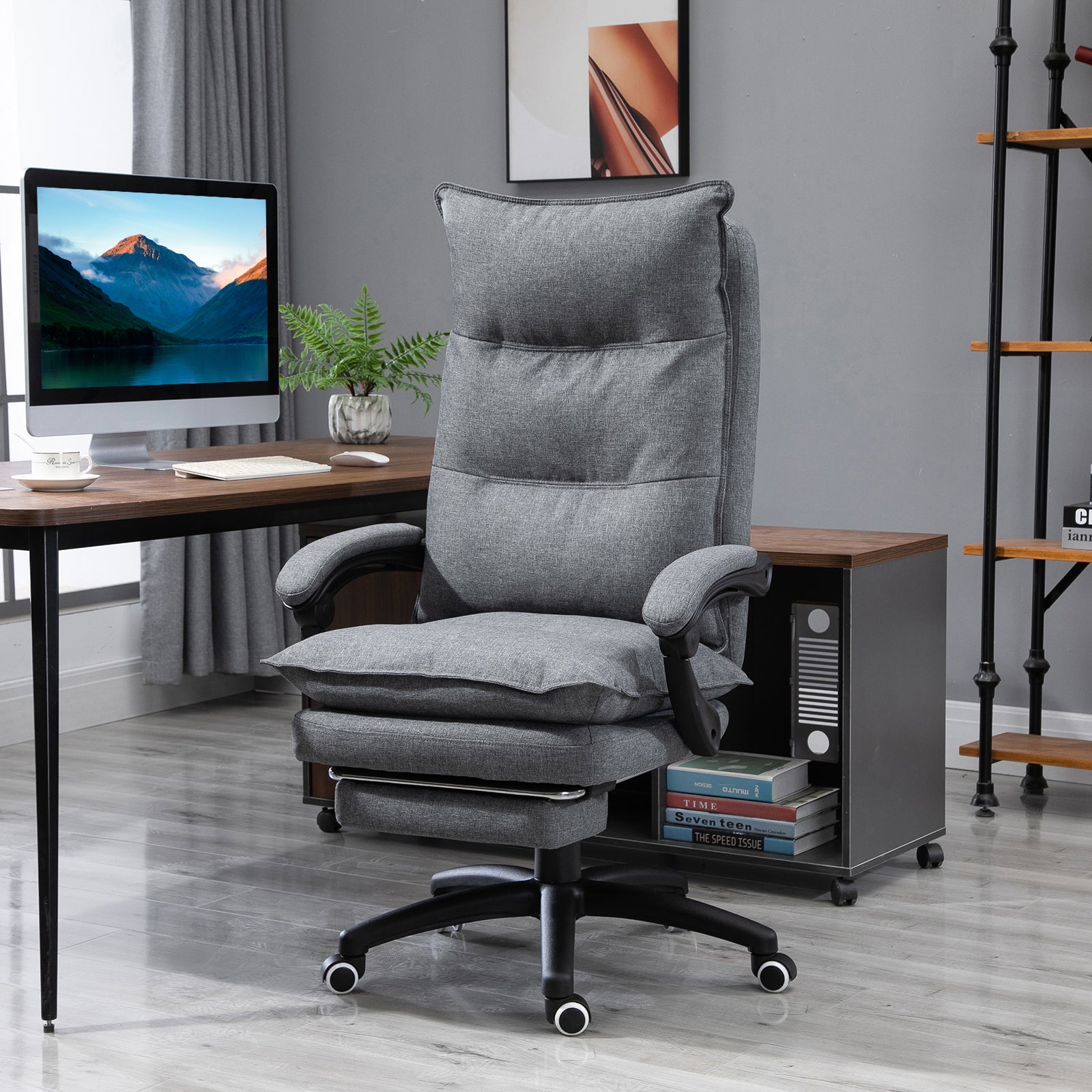 Jetta 360° Swivel Executive Office Chair Adjustable Height, Gray