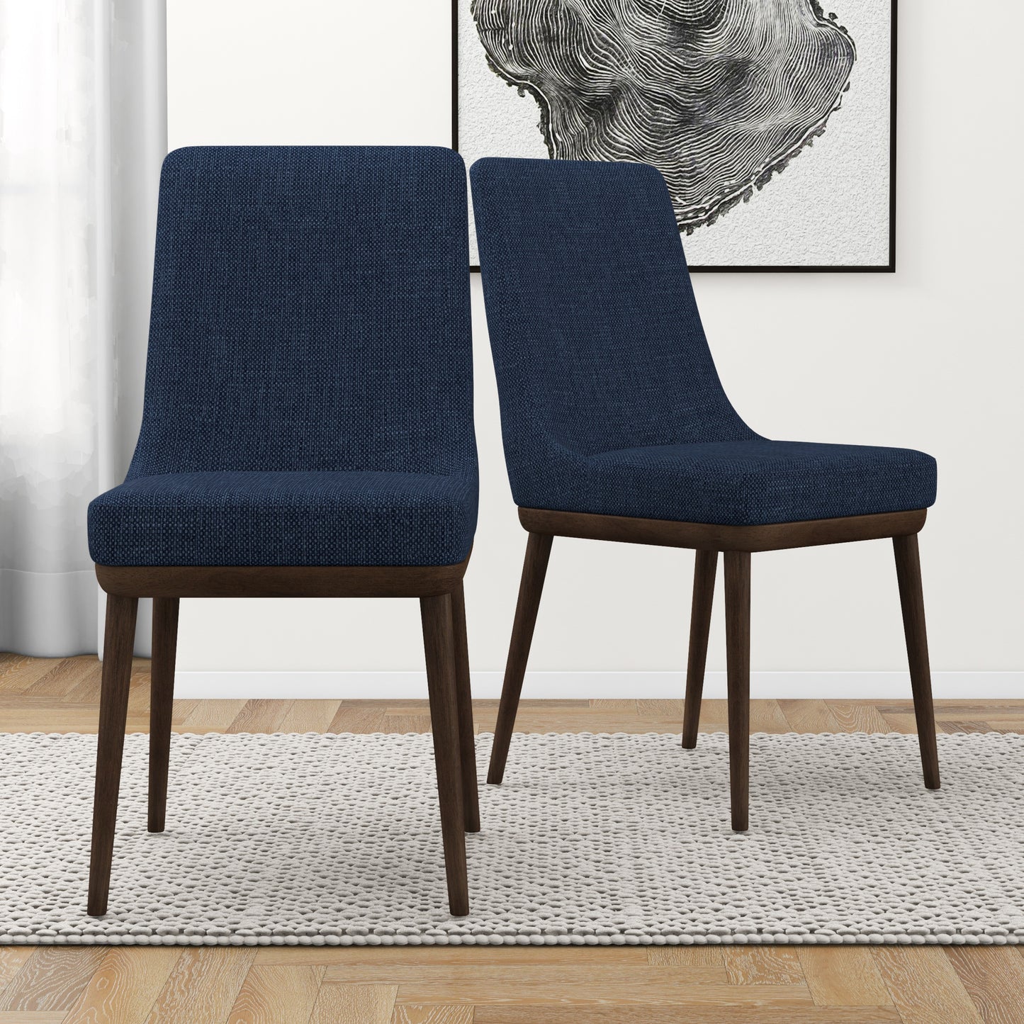 Kate Mid-Century Modern Dining Chair Set of 2