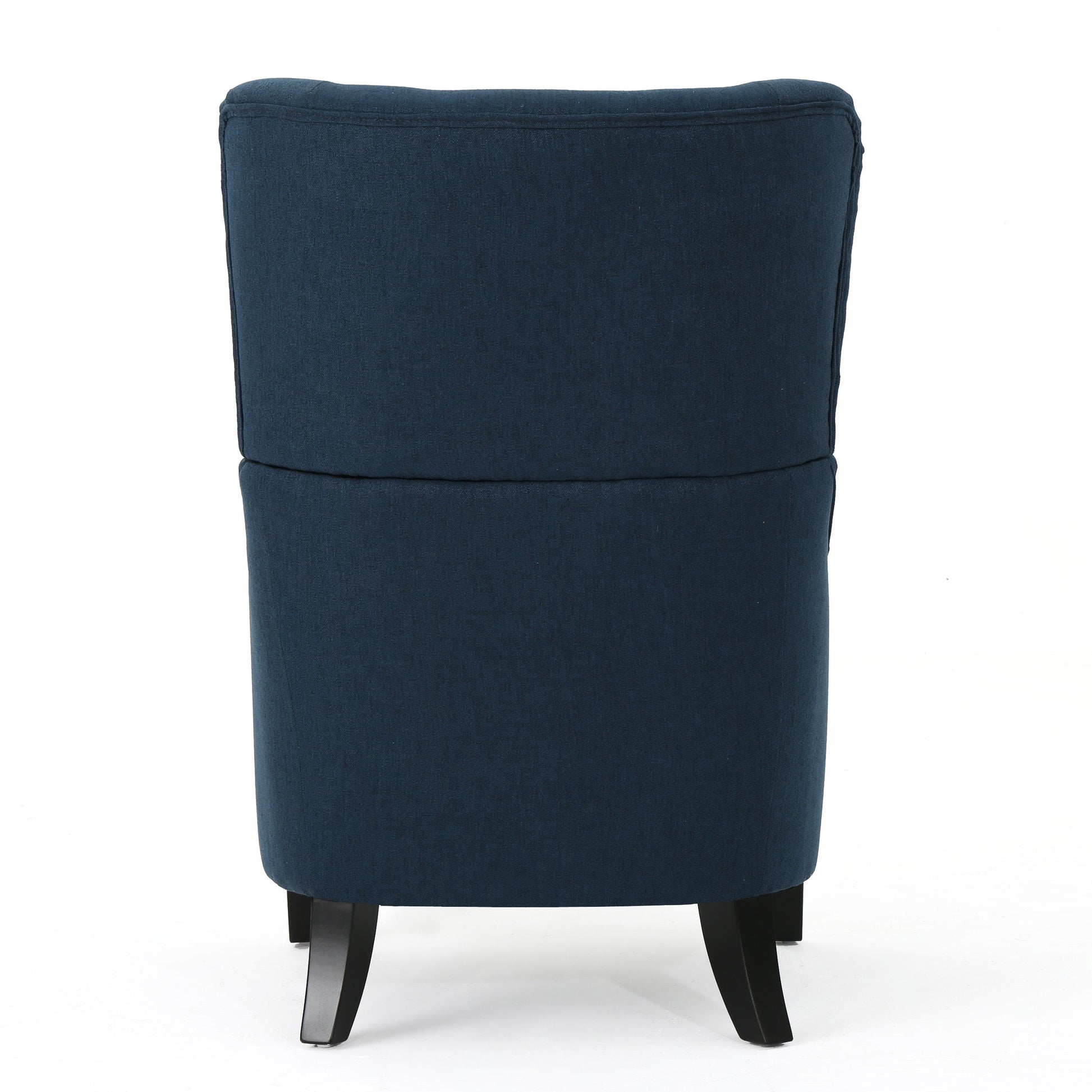 Quentin High Back Linen Arm Chair - Blue