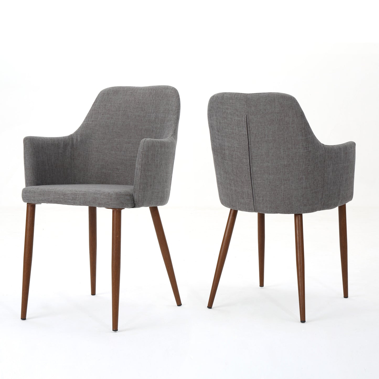 Stanley Mid-Century Modern Side Chairs, Gray