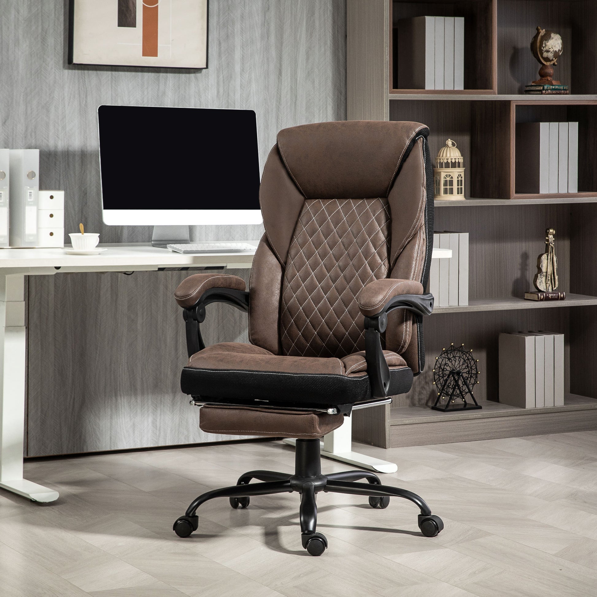 Fiorella Big & Tall Executive Office Chair, Brown