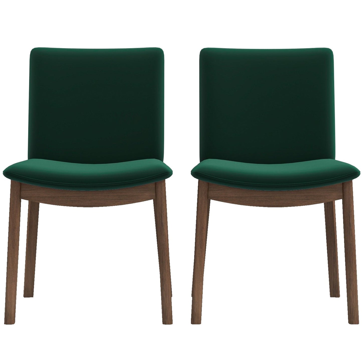 Laura Mid-Century Modern Solid Wood Dining Chair Set of 2