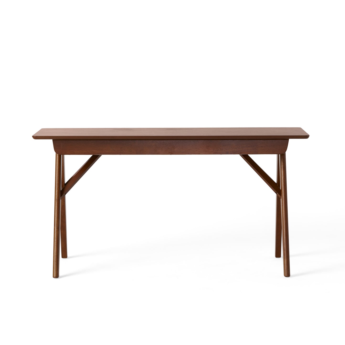 Clover Walnut Finish Mid-Century Modern Writing Desk