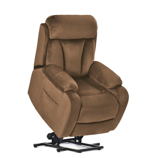 Fiala Power Lift Recliner with USB, Brown