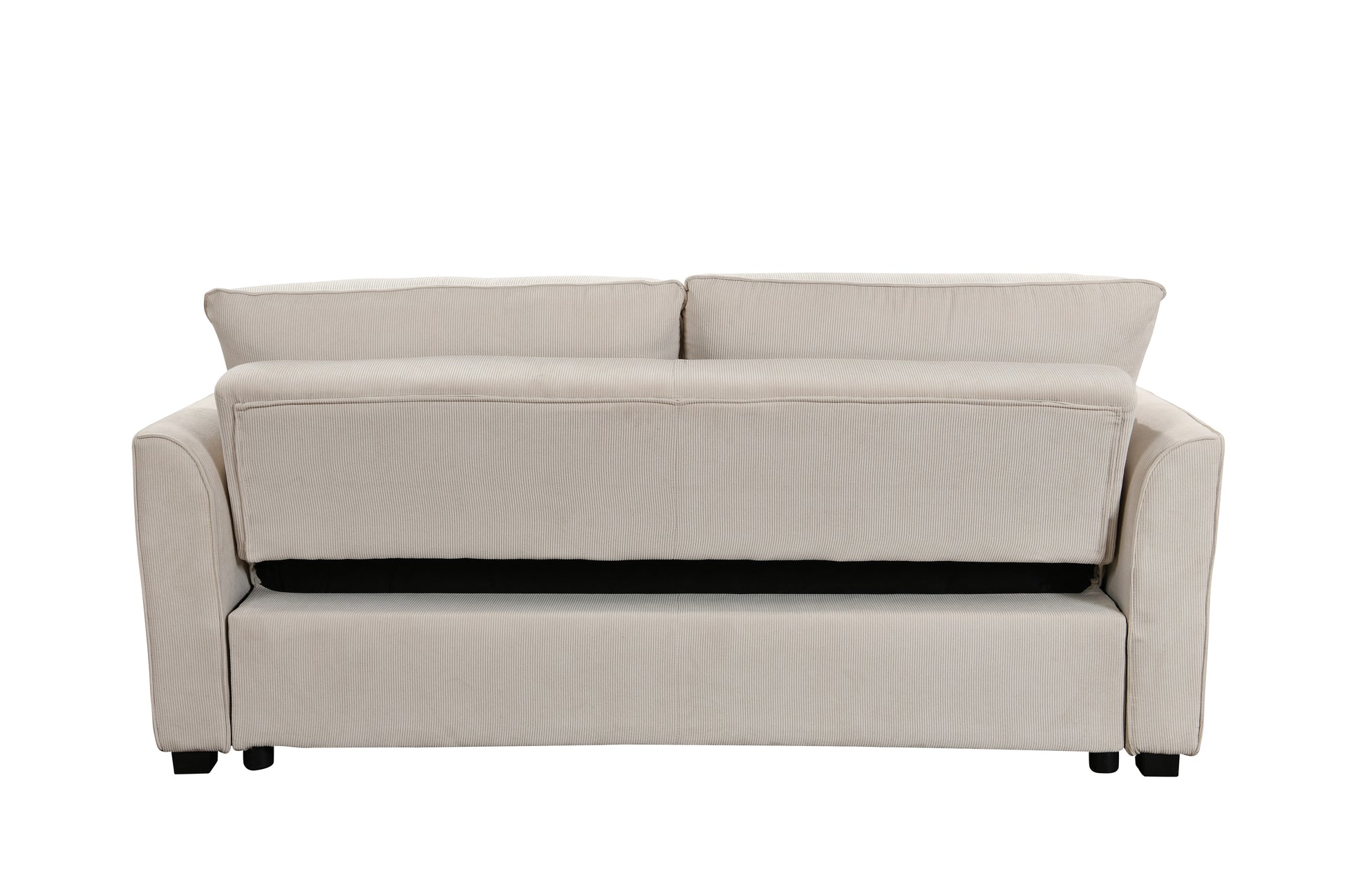 Saffron Modern 78" 3 in 1 Convertible Sofa Sleeper, Beige