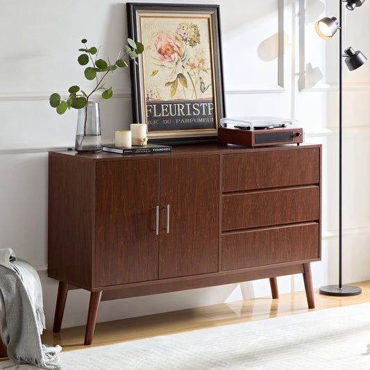 Sadie Mid-Century Modern Cabinet in Walnut