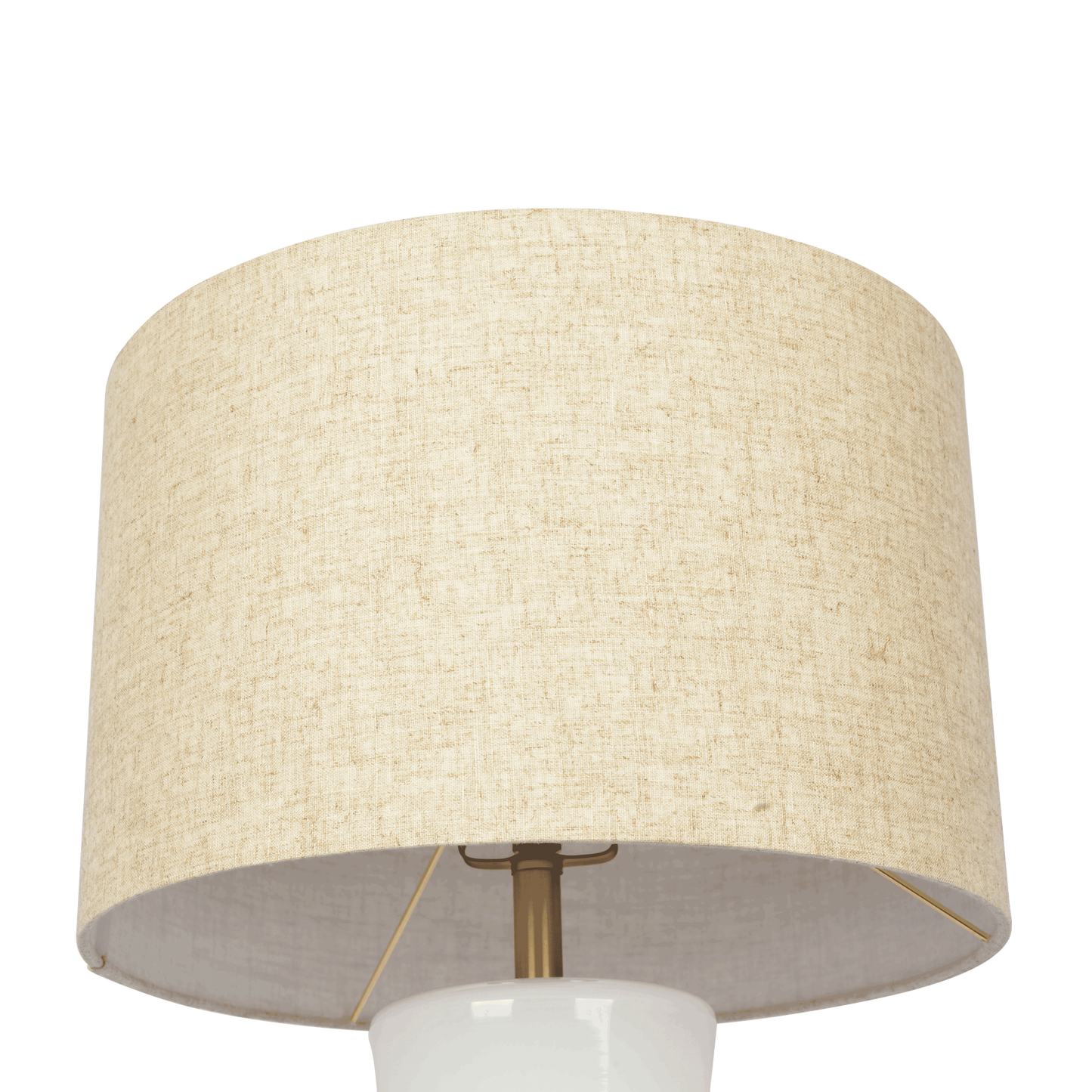 Cascade Glass Lamp Golden Base Off White Glass Table Lamp