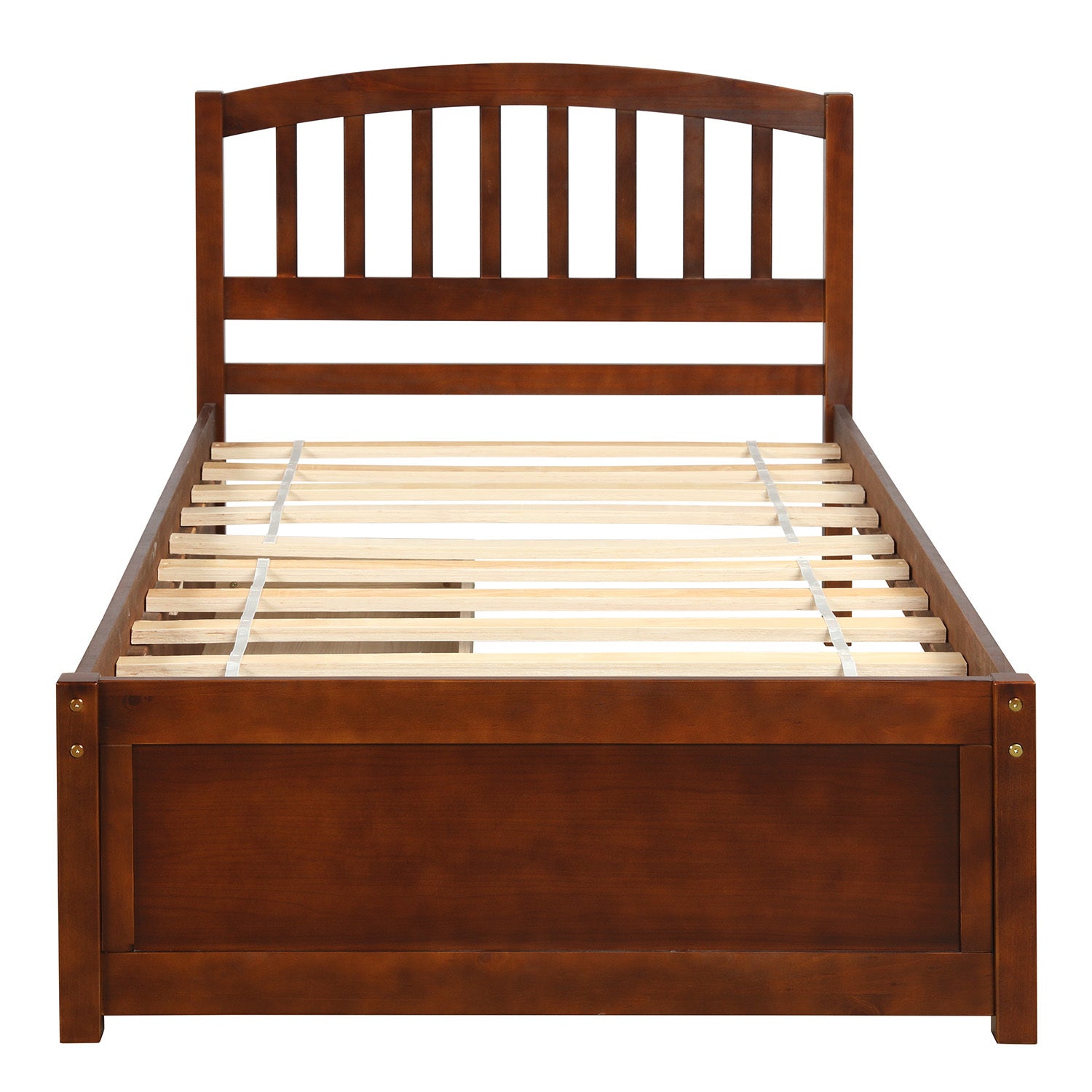 Salem Twin Platform Bed with 2-storage Drawers, Walnut