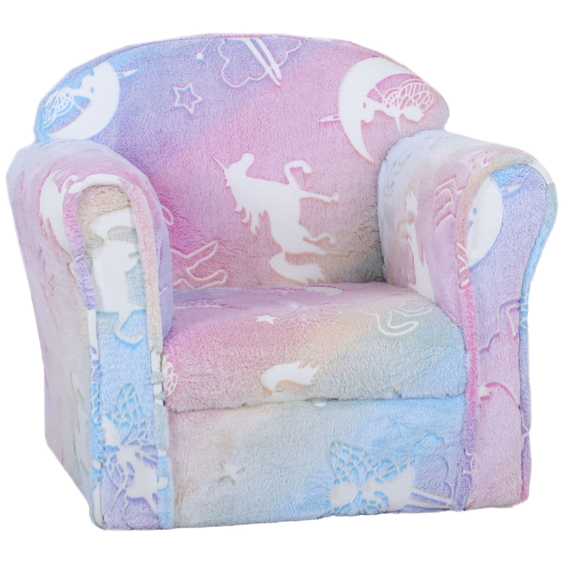 Kids Sofa Chair with Washable Cover & Glow in the Dark Fairy Design