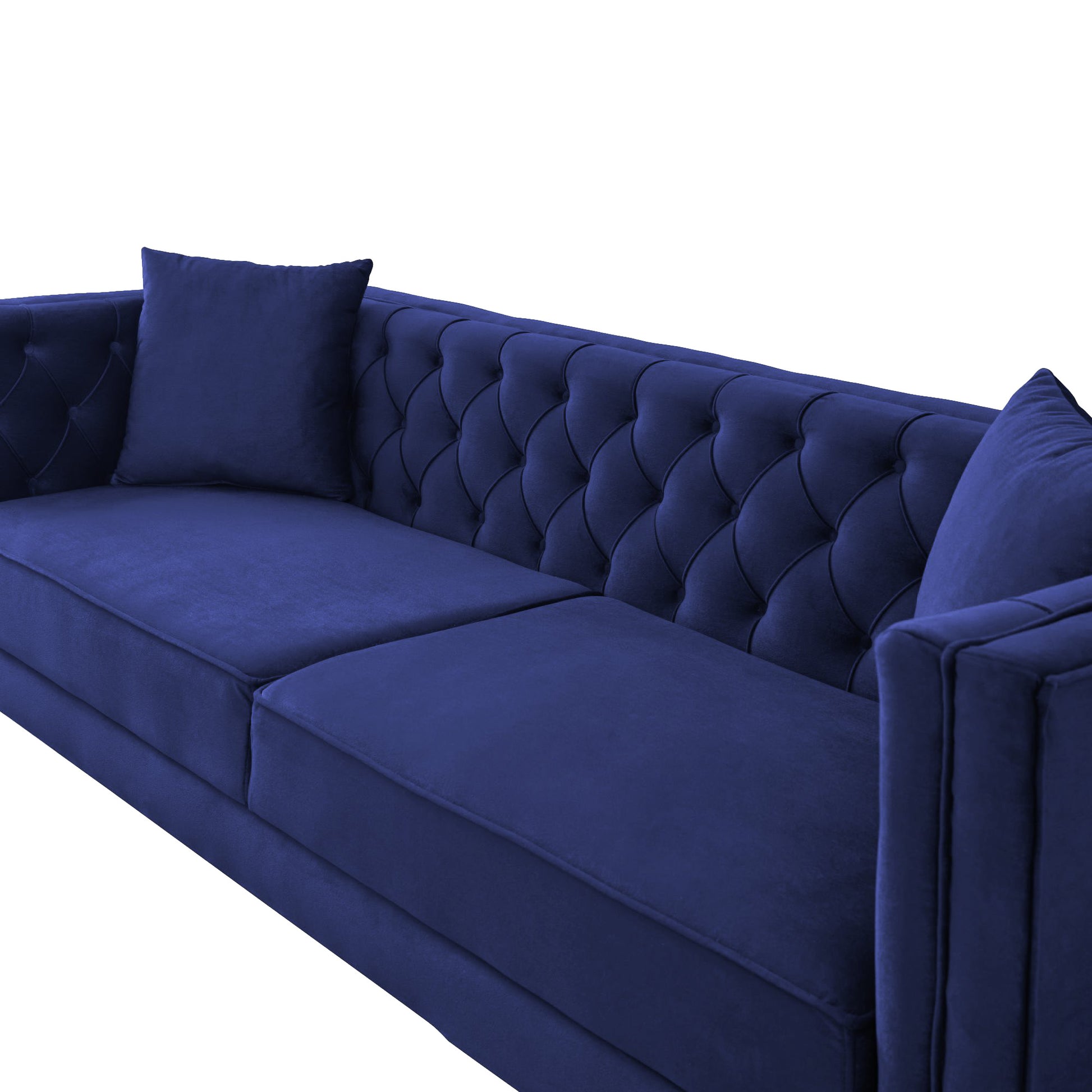 Autumn Modern Blue Velvet Sofa