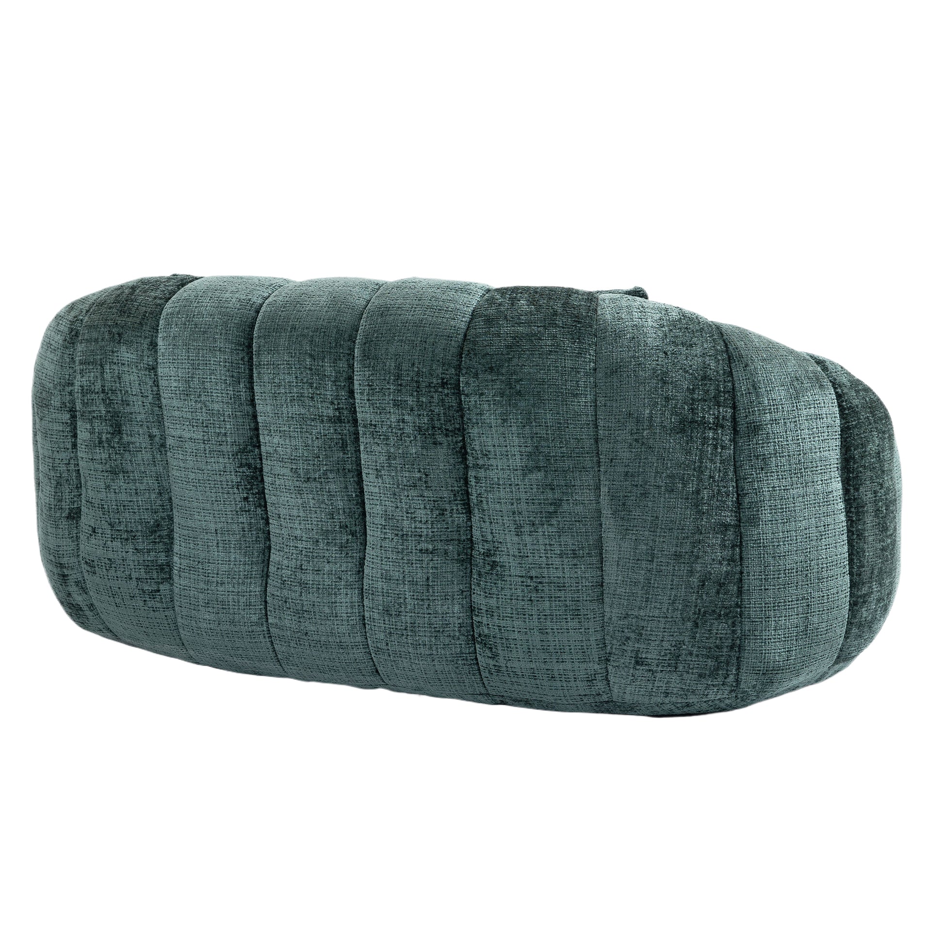 Coolmore Versatile Elegance Emerald Chenille High-Back 2 Seater Bean Bag Sofa for Indoor & Outdoor Relaxation