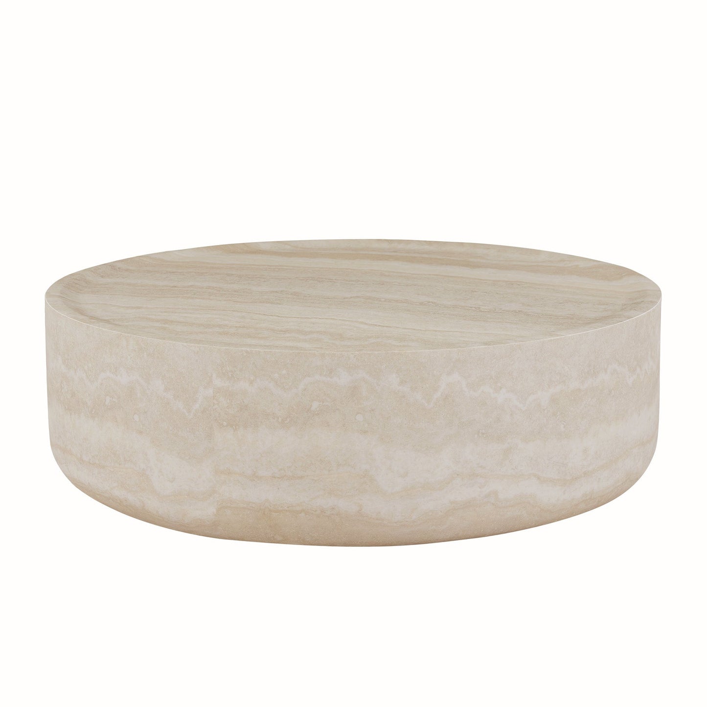 Ianthe 35.43'' Round Faux Marble Coffee Table, Mars Pattern