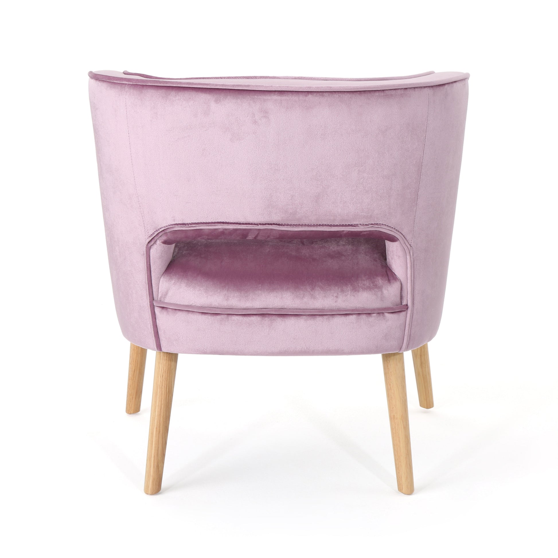 Wren Mid-Century Lavender Purple Velvet Tufted Accent Chair