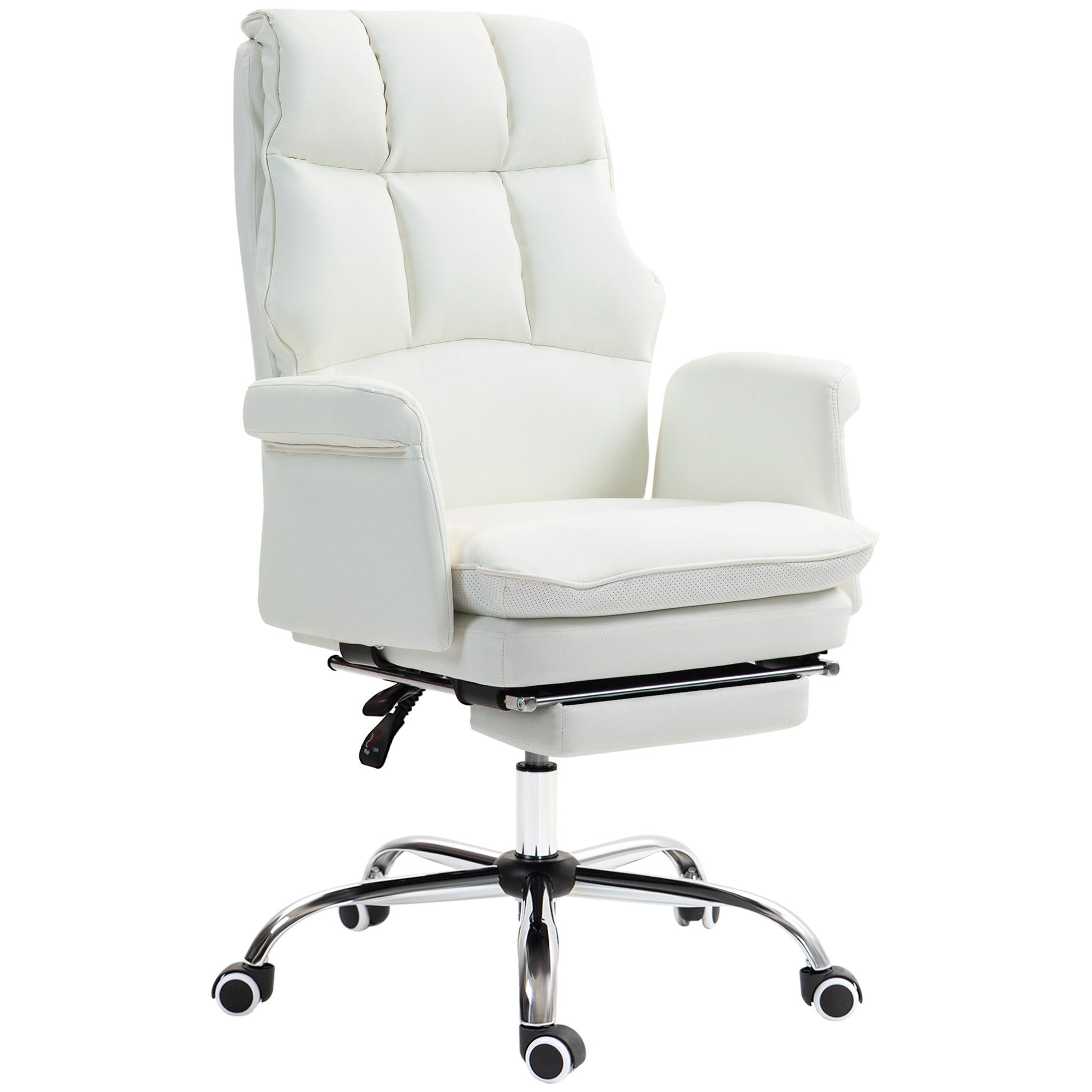 Alexandra PU Leather Executive Office Chair, White